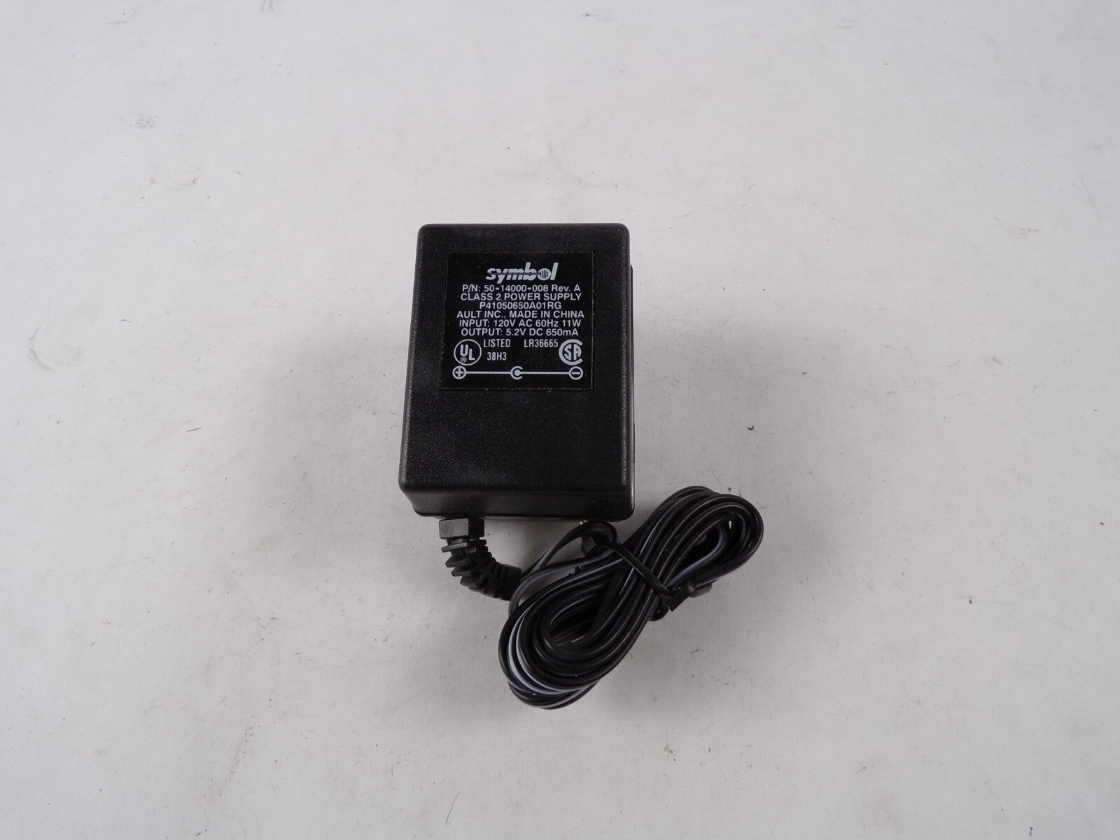 Genuine Symbol LS2208 Class 2 Output 5.2 V 650mA Power Supply Adapter A55