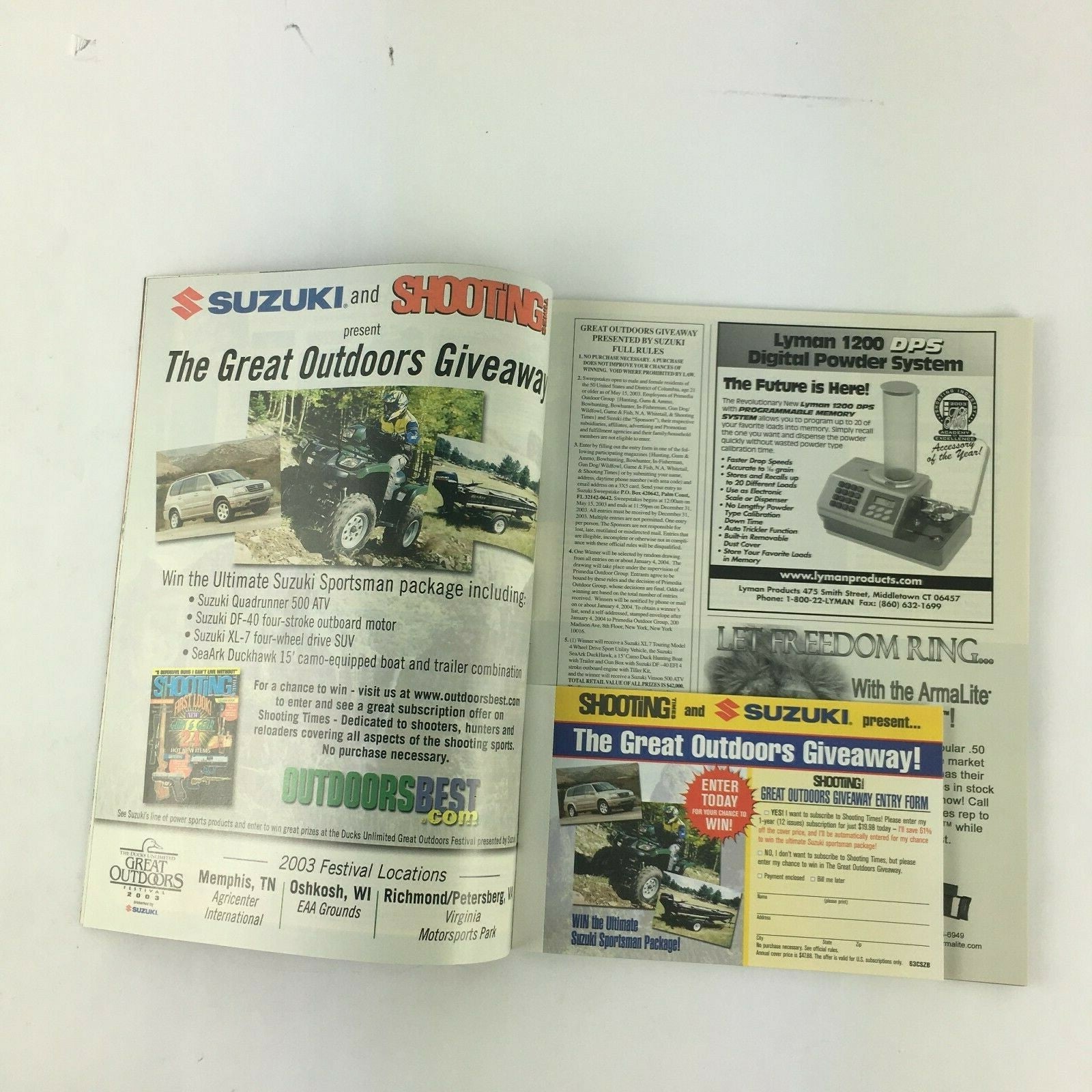 December 2003 Shooting Times Magazine Special 500th Issue Rifles Shotguns