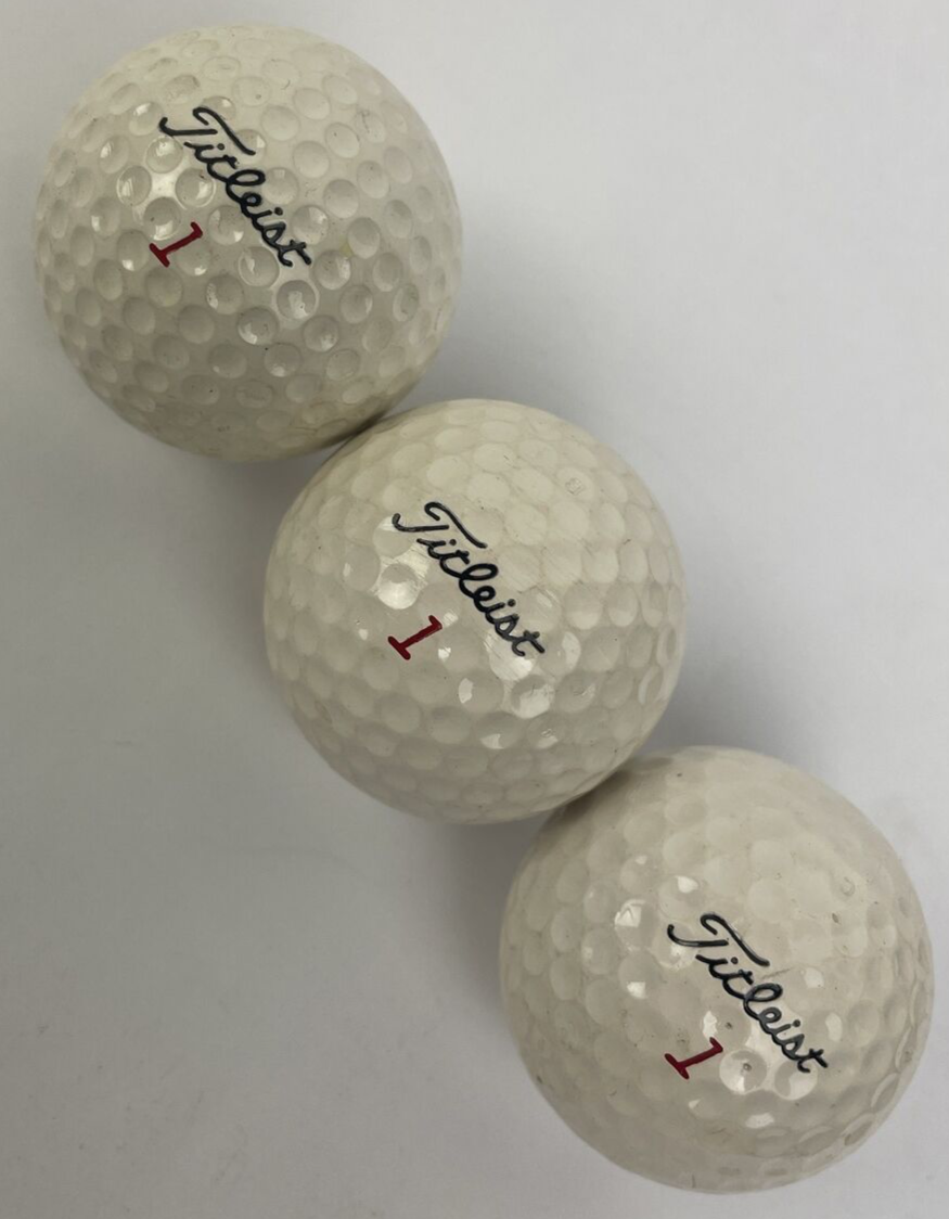 Titleist Golf by Acushnet Golf Balls Acushnet Lot of 3 x Balls #1  Vintage LOOK