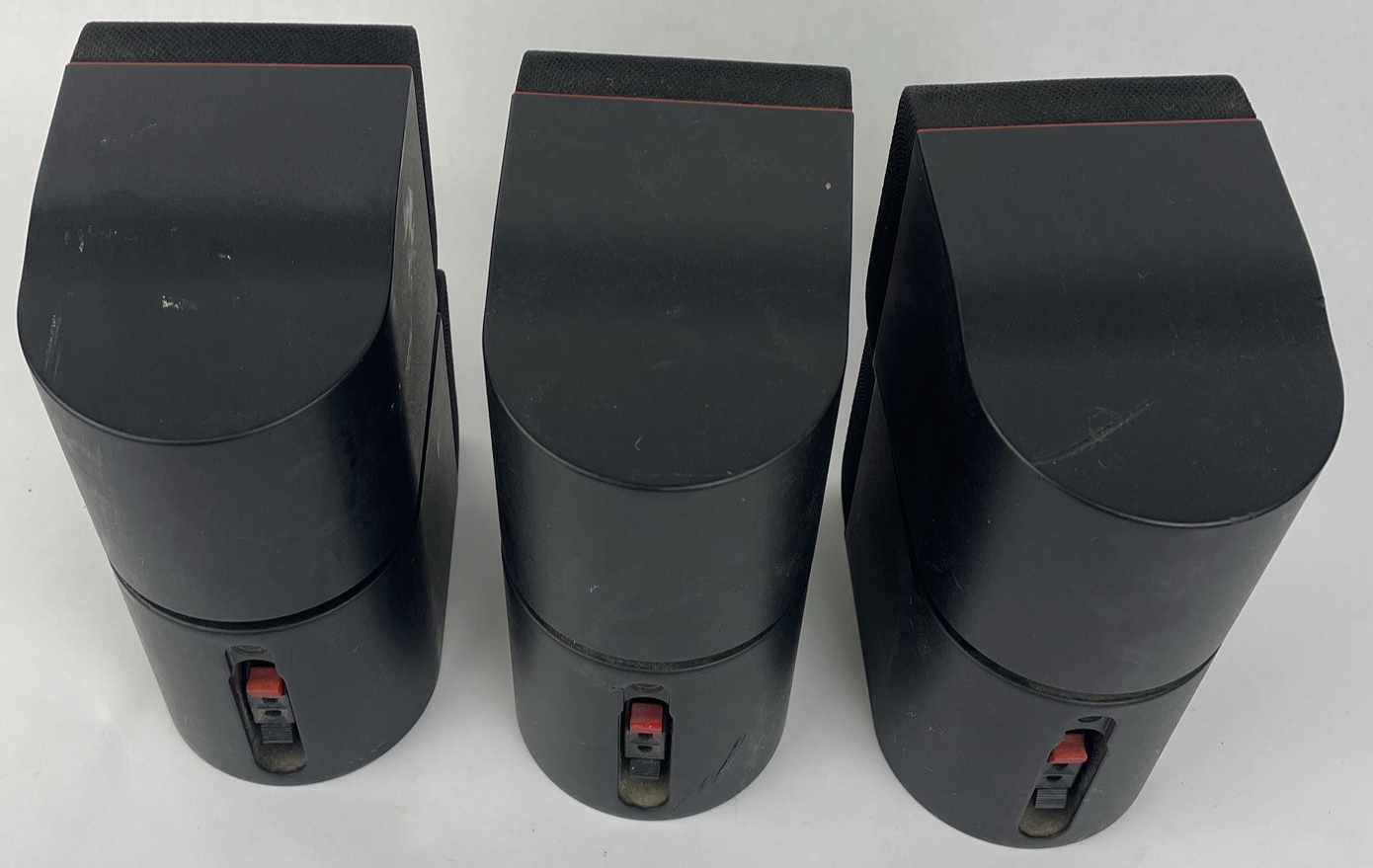 OEM Bose Acoustimass Redline Classic Double Cube Speakers Black Set Of 3
