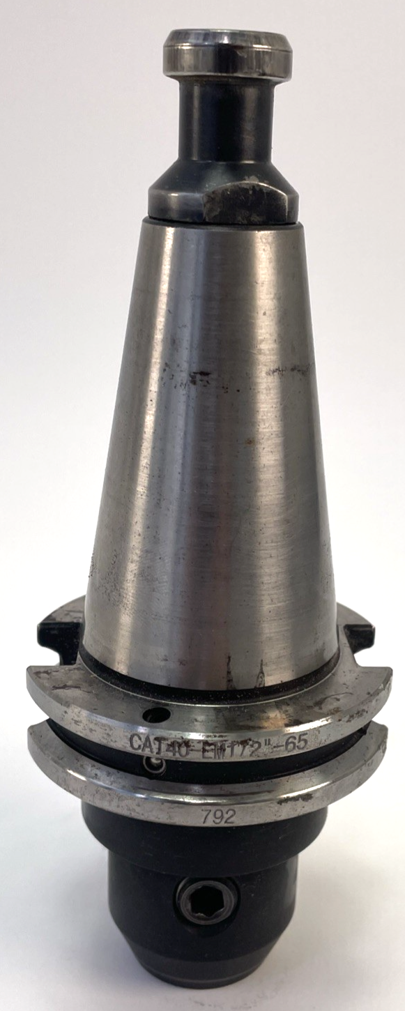HPI America CAT40 HEM 1/2" - 65 CNC Collet Chuck Tool Holder w USST Pull Stud