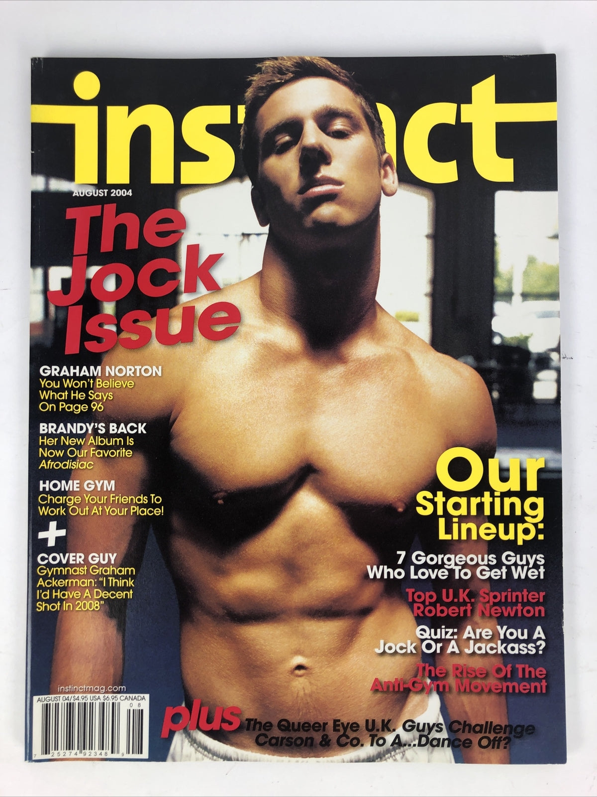2004 August INSTINCT MAGAZINE The Jock Issue  Graham Norton *VGC*