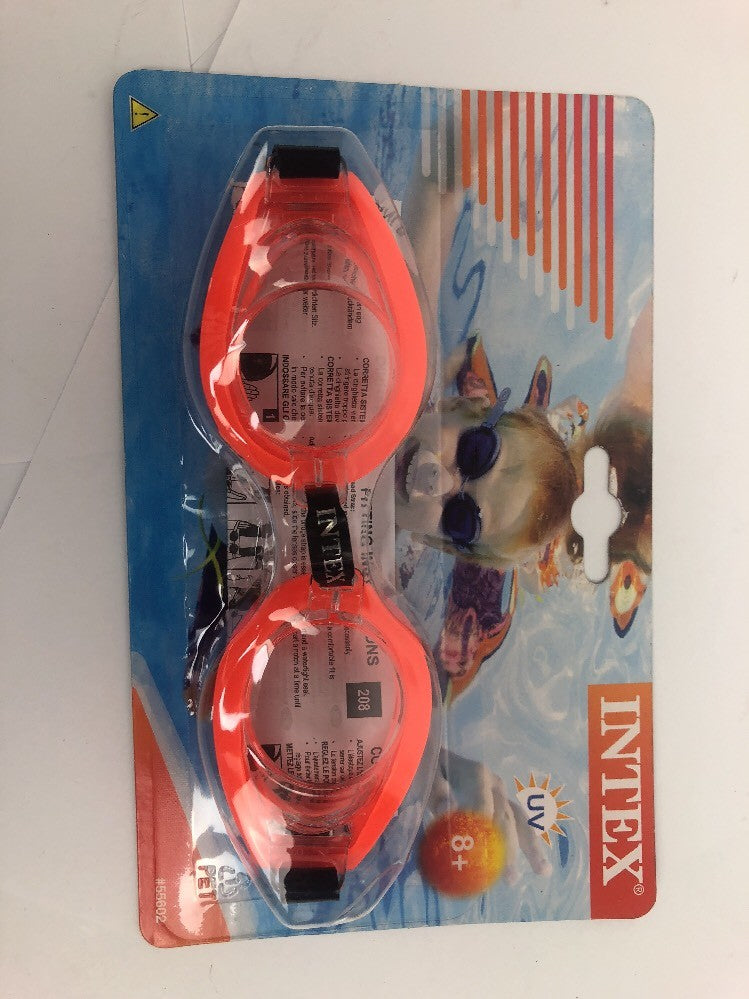 Intex Junior Swimming Goggles - #55601 - Orange - NEW!!!   UV