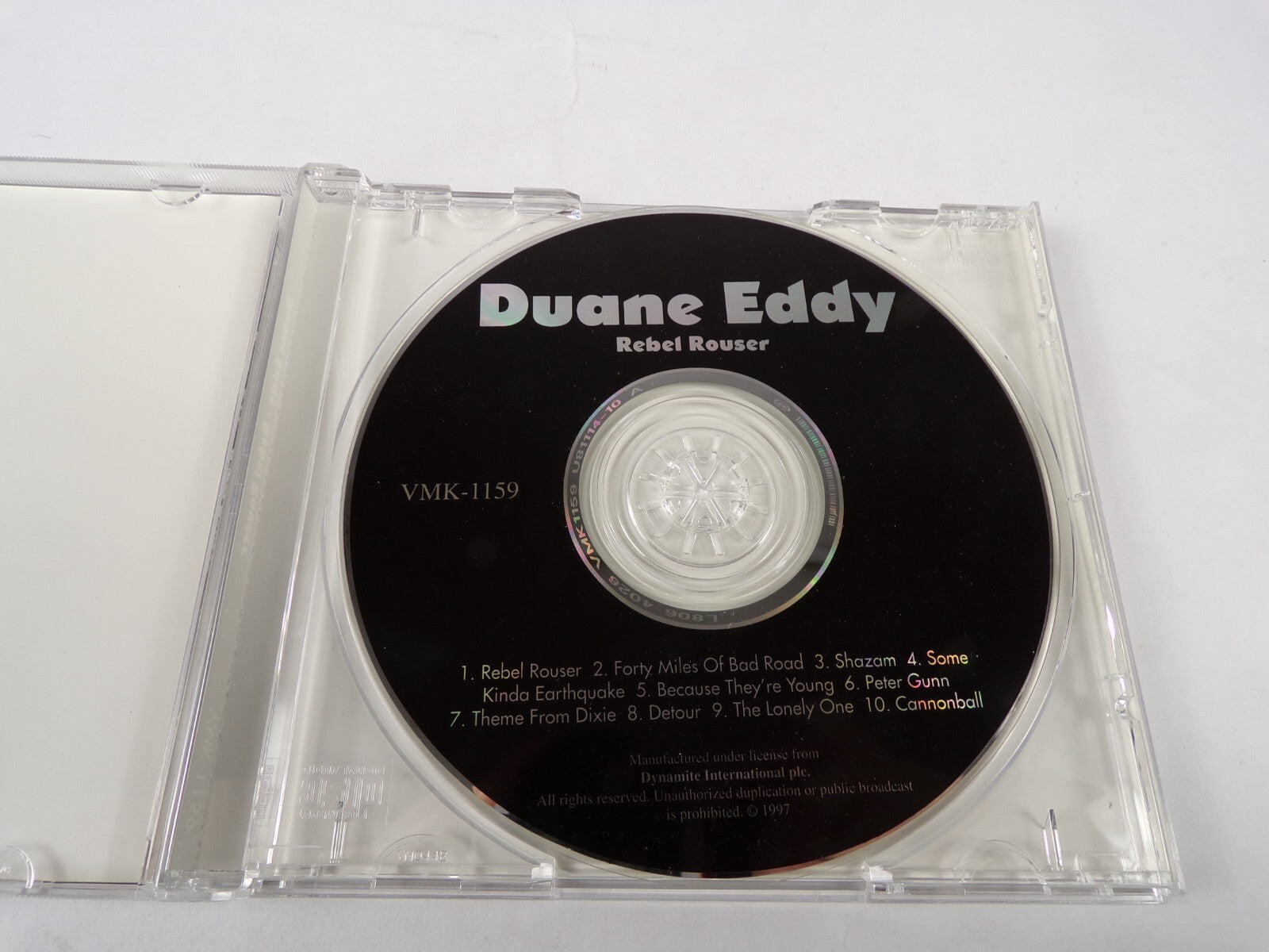 Duane Eddy Rebel Rouser Forty Miles Of Bad Road SH azam Theme From Dixie CD#61