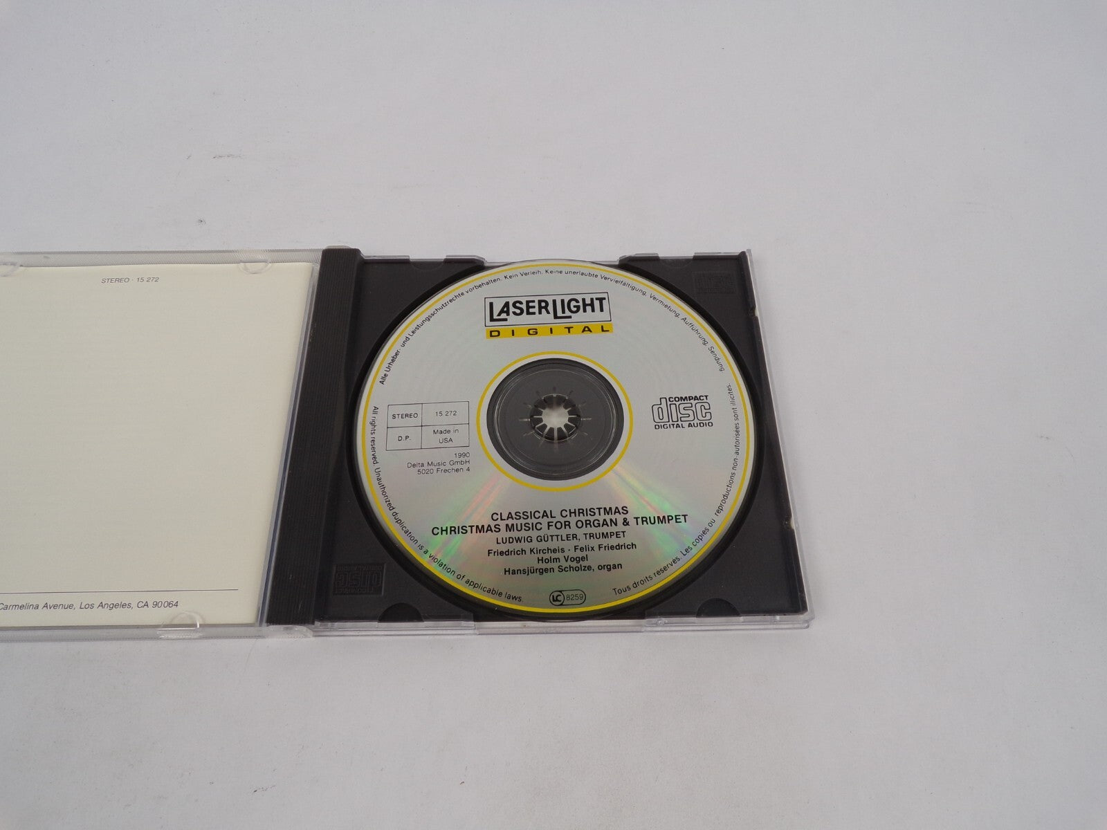 Christmas Music For Organ & Trumpet Ludwig Guttler Trumpet Friedrich KircheCD#69