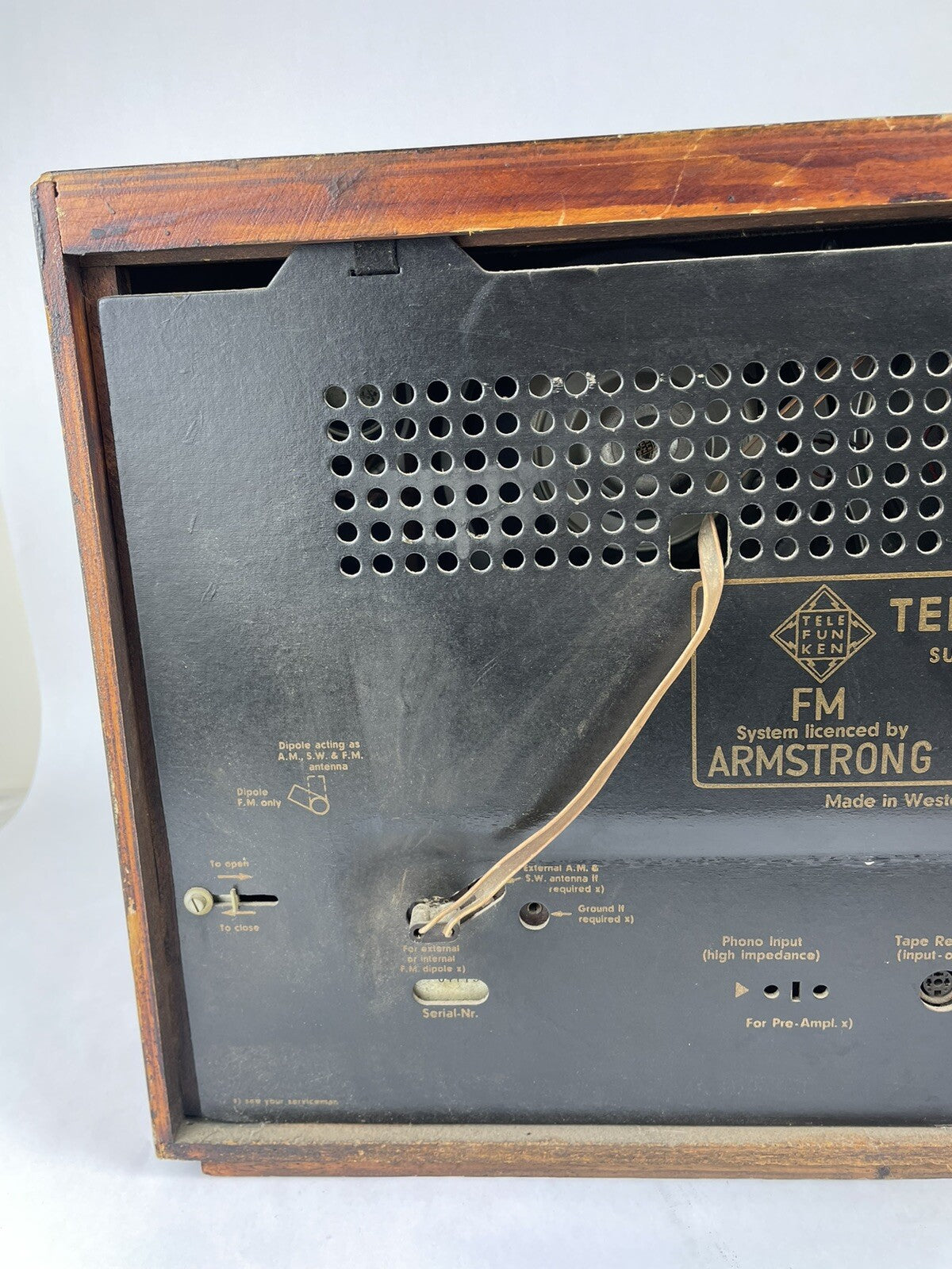 Telefunken Opus 6 HiFi Radio System Licensed by Armstrong Amplifier West Germany