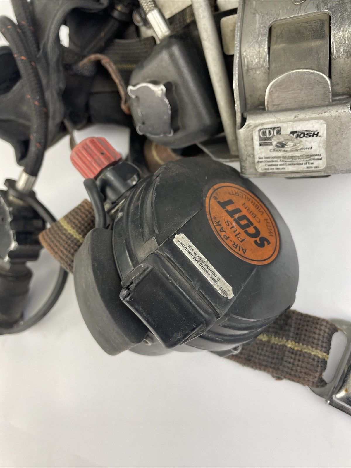 SCOTT SAFETY 4.5 4500 SCBA Air Pack Harness EZ-Flow Air Pak Plus w Sensor LOOK