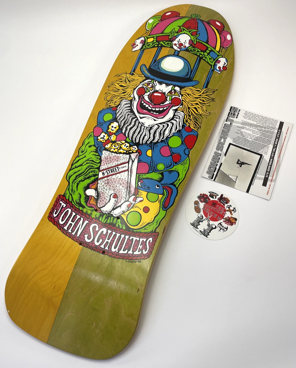 John Schultes A Series Clown H-Street Skateboard Deck Limited Edition #06 of 136
