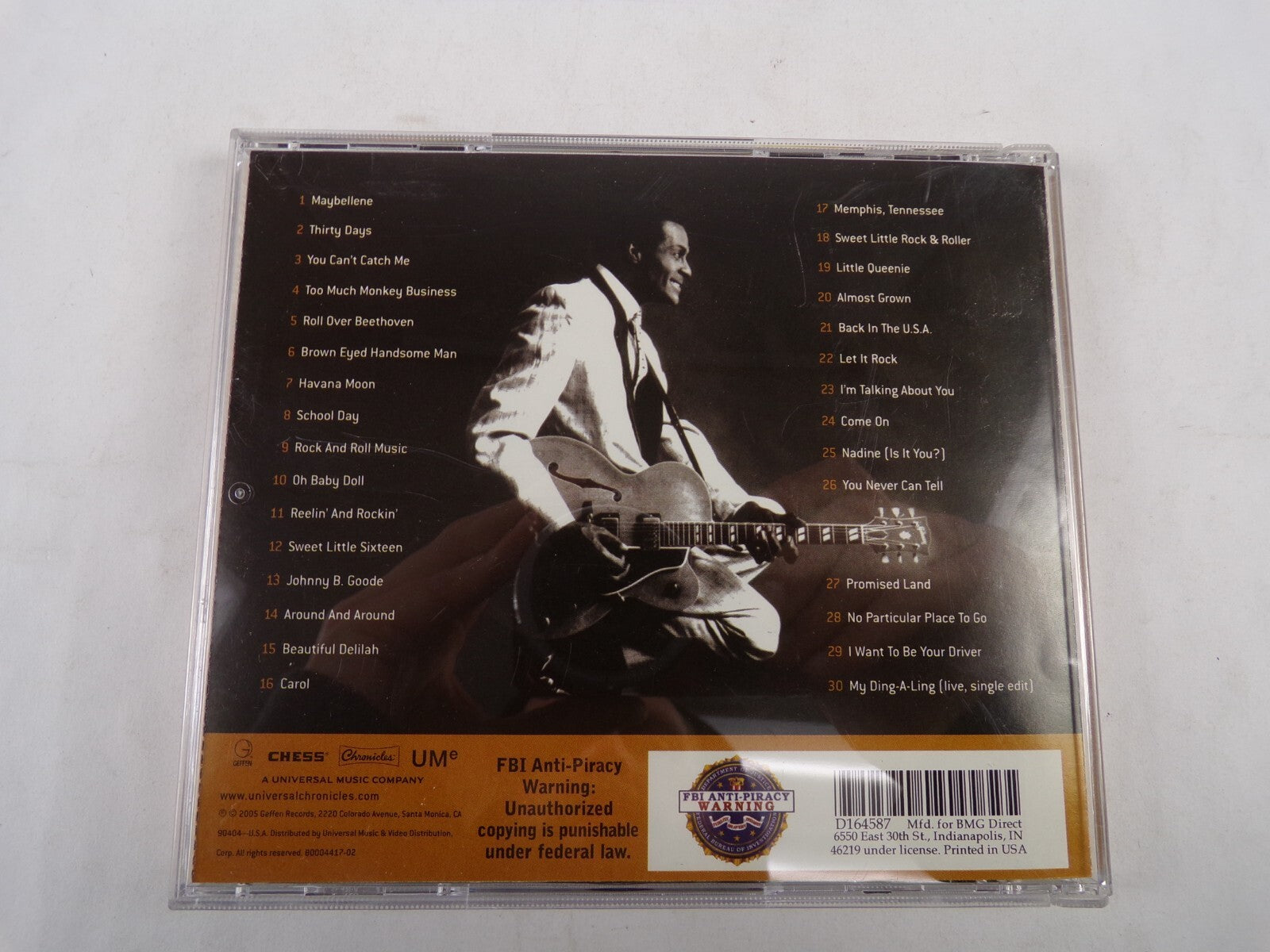 Chuck Berry The Definitive Collection Maybellene Thirty Days School Day CD#57