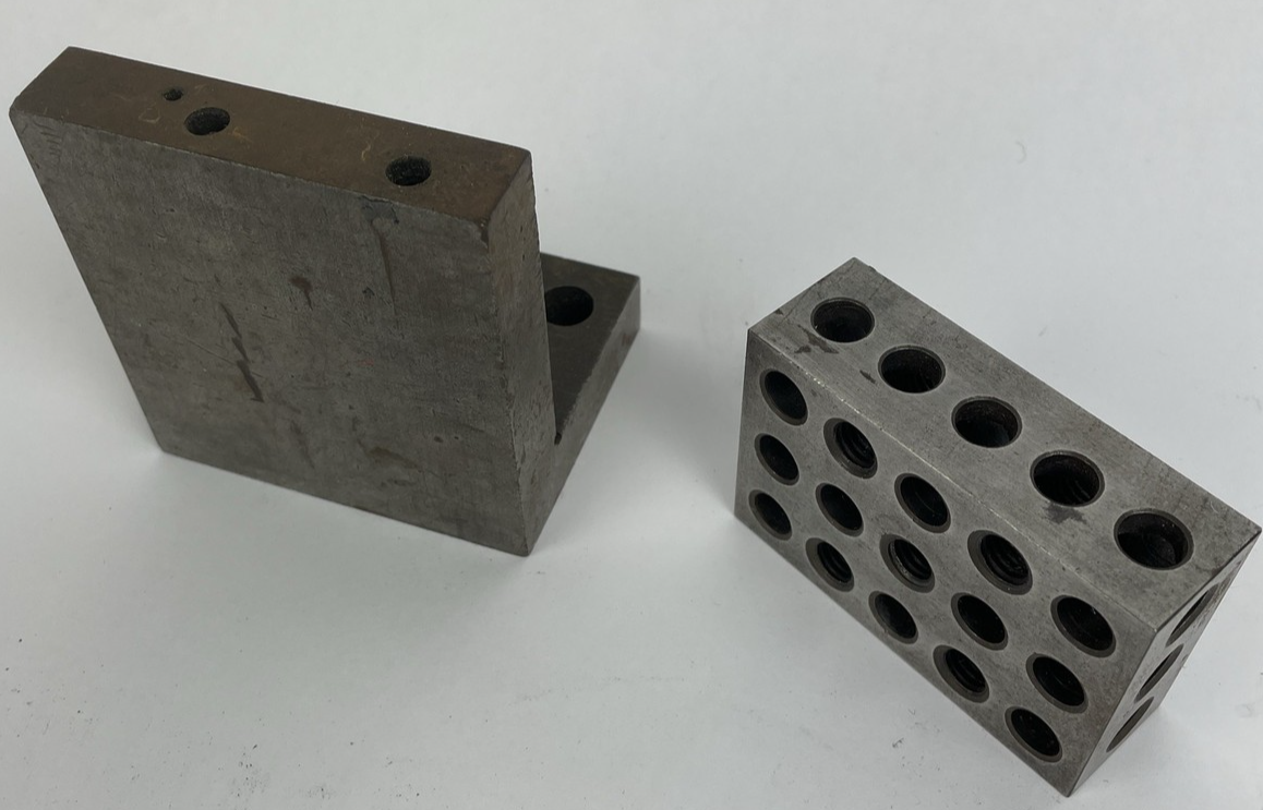 Vintage Machinist 1-2-3 Block + 90 Degree Angle Block - LOOK