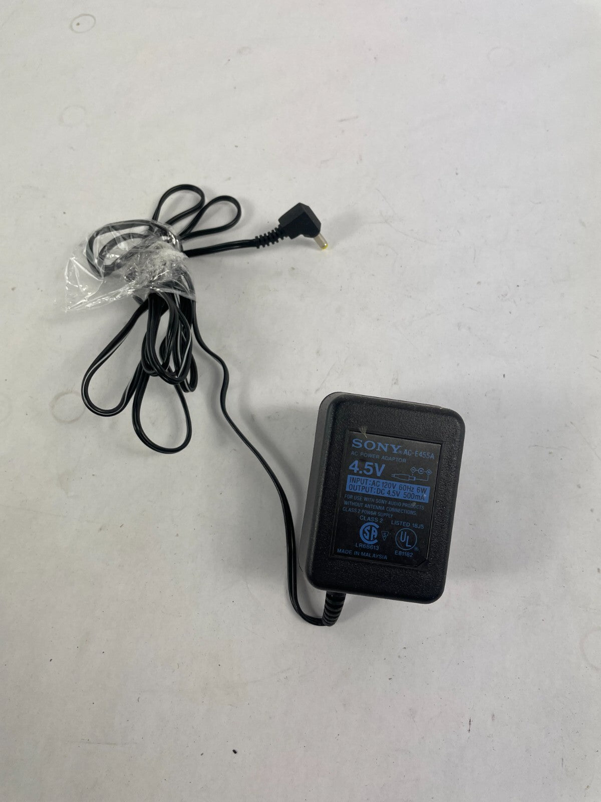 Geniune Sony AC-E455A Output 4.5 V 0.50A Power Supply Adapter B01