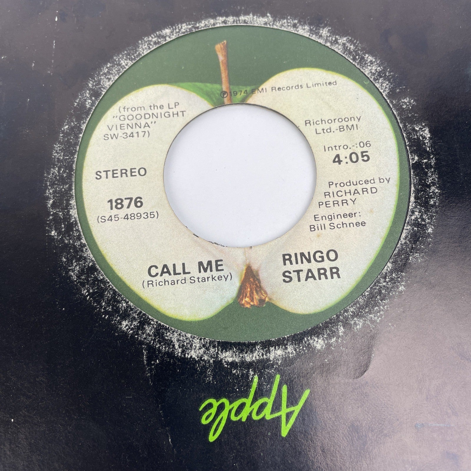 Ringo Starr Only You / Call Me Stereo 45 Vinyl Record Apple 1974 Scranton