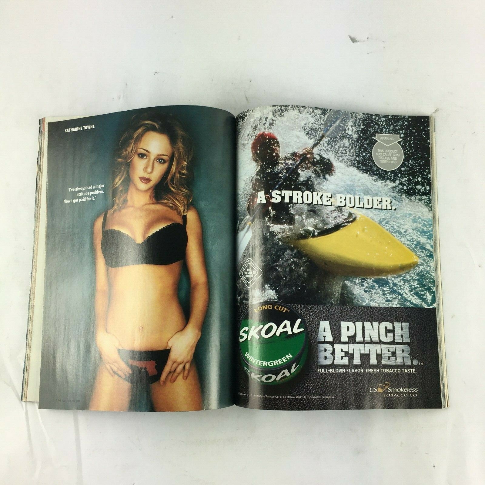 July 2001 Maxim Magazine Temptress! Pretzel Sex! Tyson Talks! We're all ears