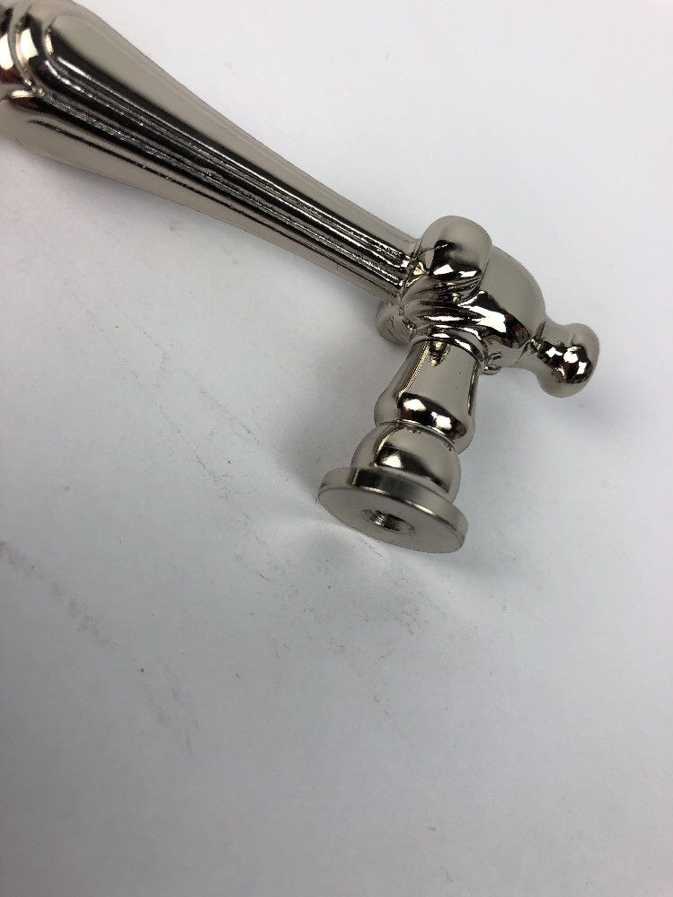 RIK 1985 Polished Nickel 5" cc Solid Brass Ornate beautiful Cabinet Handle RARE
