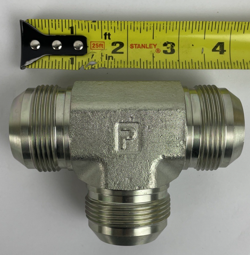 OEM PARKER HYDRAULIC 20 JTX-S TRIPLELOK-S UNION TEE 1 1/4" Male w 37° Flare  NEW