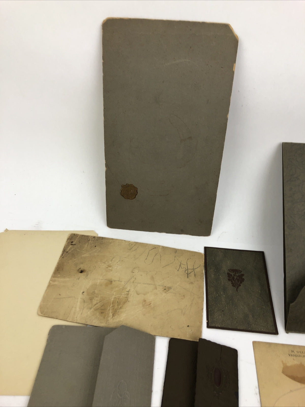 11 x Antique Tintype Photo Family Baby Studio Portrait Victorian Black and White