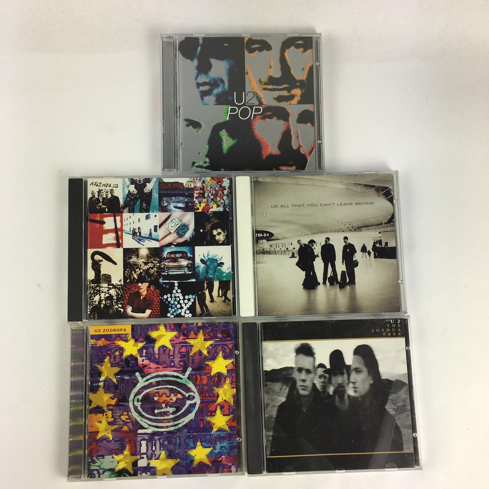 U2: lot of 5 CD - Joshua Tree - POP - Achtung Baby - Zooropa -All that you can't