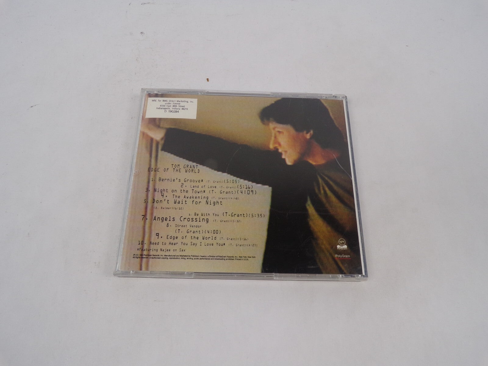 Tom Grant Edge Of The World Bernie's Groove Land Of Love Night On The Town CD#69