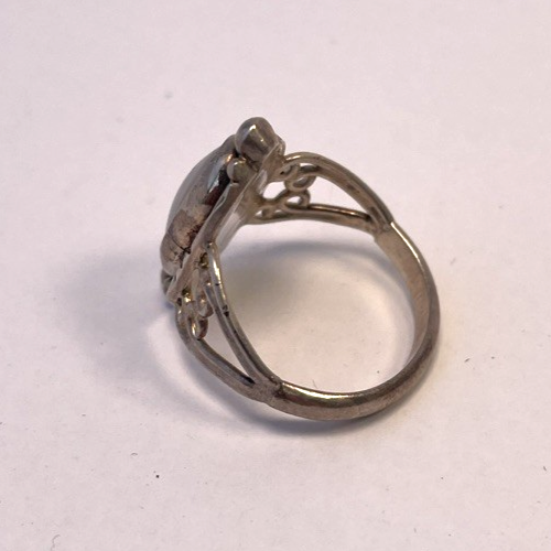 Vintage Navajo Native American Mother of Pearl 925 Sterling Silver Ring Size 6