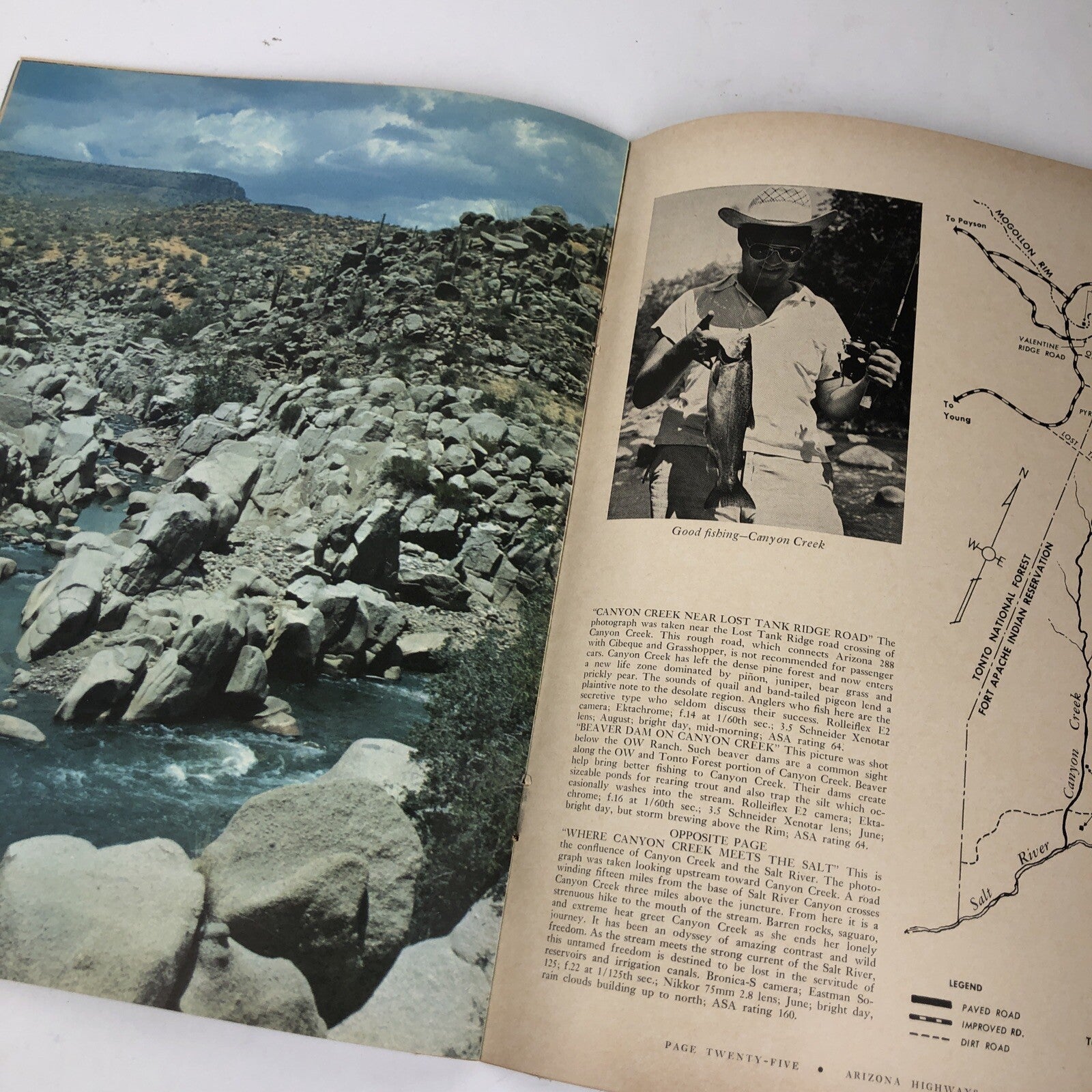 Vintage ARIZONA HIGHWAYS Magazine - June  1963 Featuring Canyon Creek * VGC *