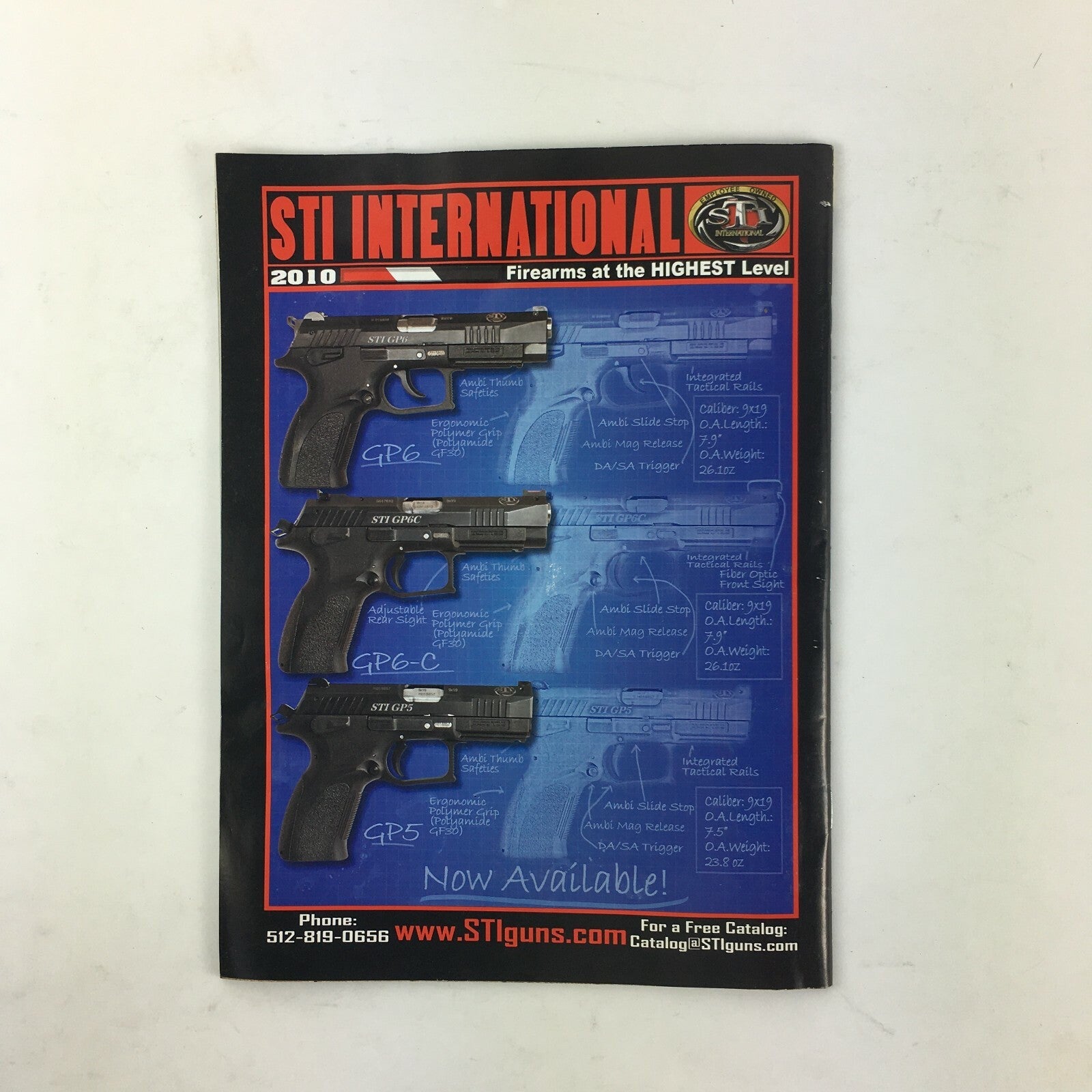 August 2010 Guns Magazine Gen 4 G22 .40 S&W Moonclipper S&W PC M625 .45 ACP