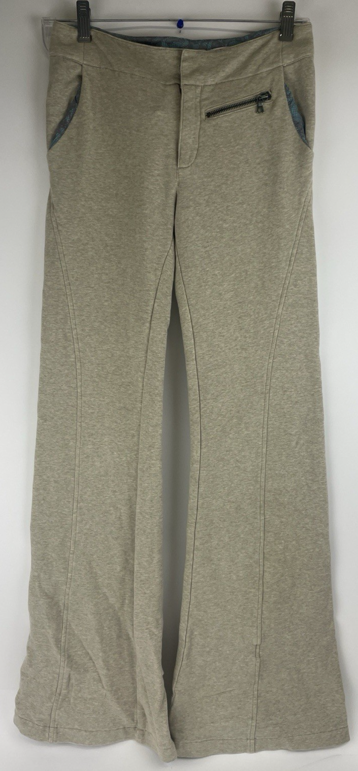 La ROK Designer Low Rise Bootcut 5 Pocket Sweatpants w Zipper Size 0 Y2K