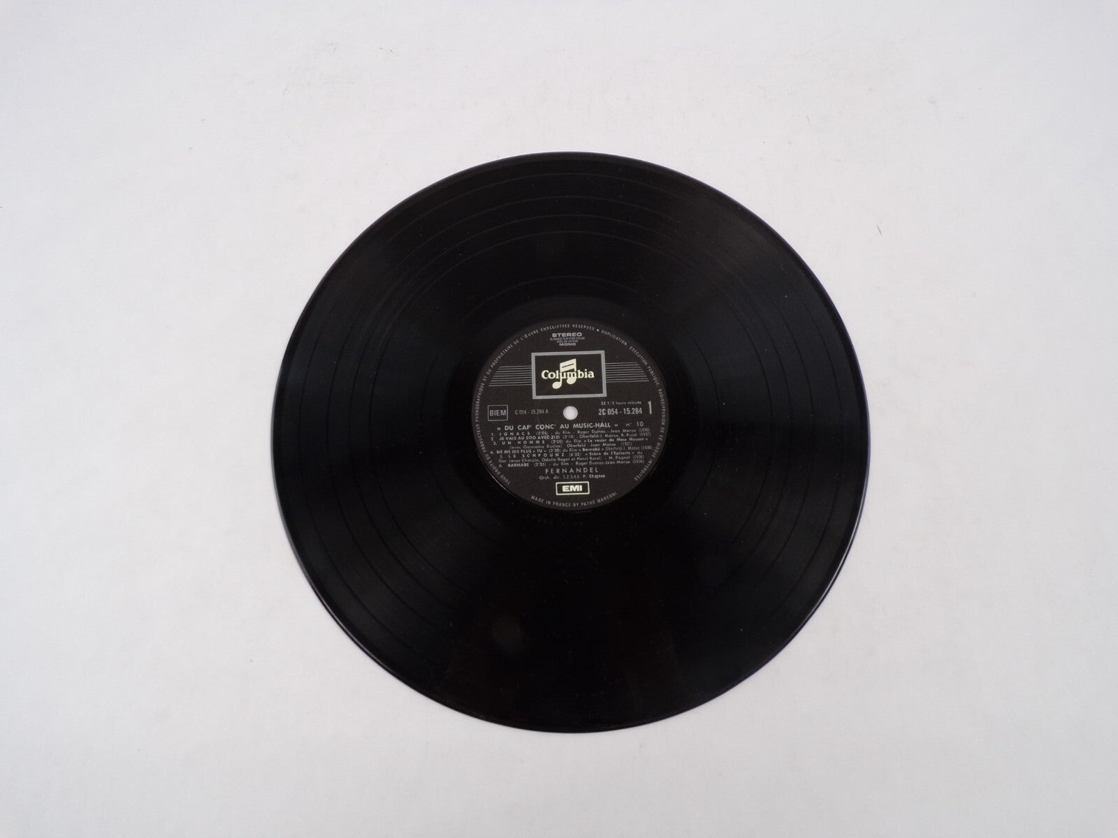 Du Caf'conc'au Music-Hall Fernandel Chante Ignace Un Homme Vinyl Record