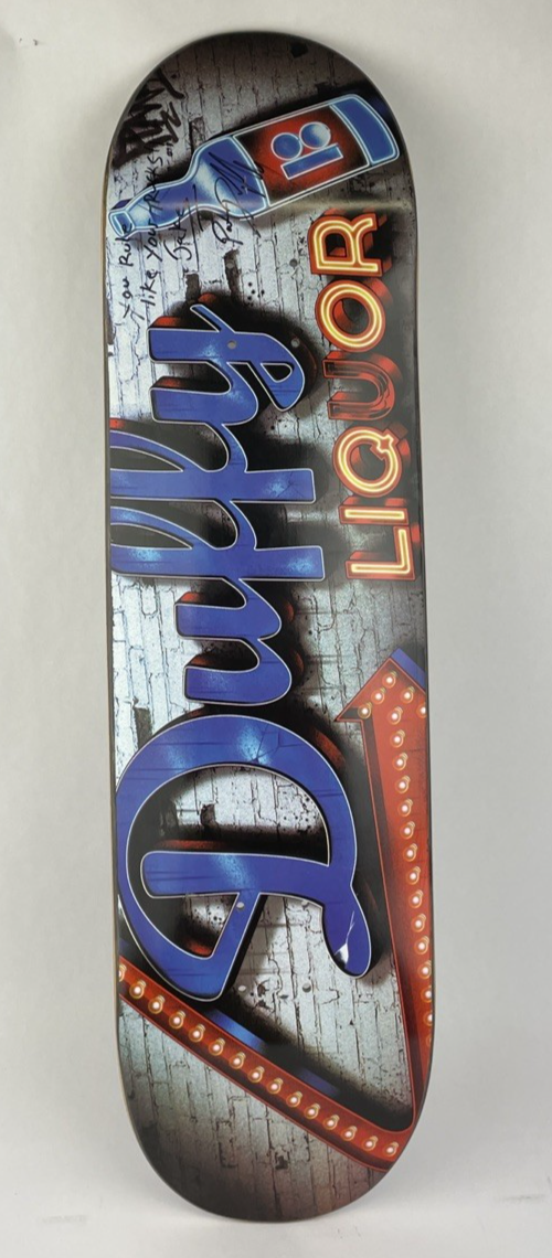 Plan B Skateboards Pat Duffy " Liquor Store Neon " Skateboard Deck 81" x 31.5"
