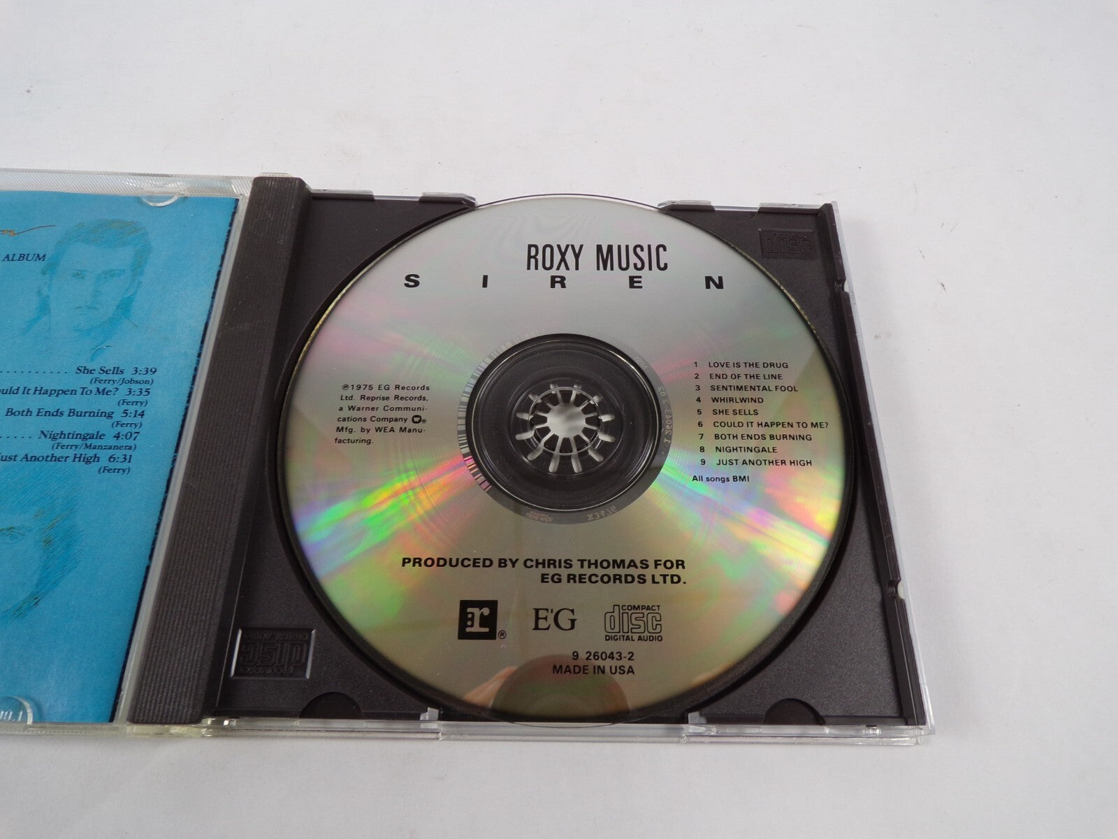 Roxy Music The Fifth Roxy Music Album Siren Reprise Whirl Wind She Sells CD #40