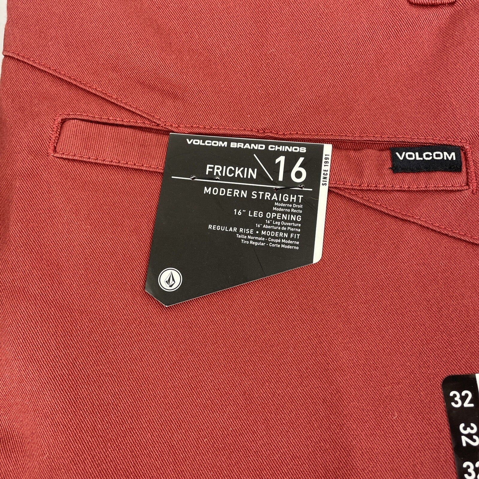 Lot of 5 Volcom Stone Made True To This Friction 16 Size 32x32 Chino Cotton Pant