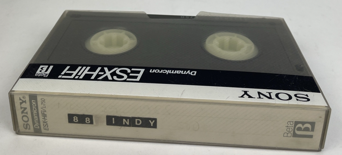 Rare Vintage * 1988 Indy 500 Race Front Row ? Sony ESX-HiFi Betamax Beta Tape