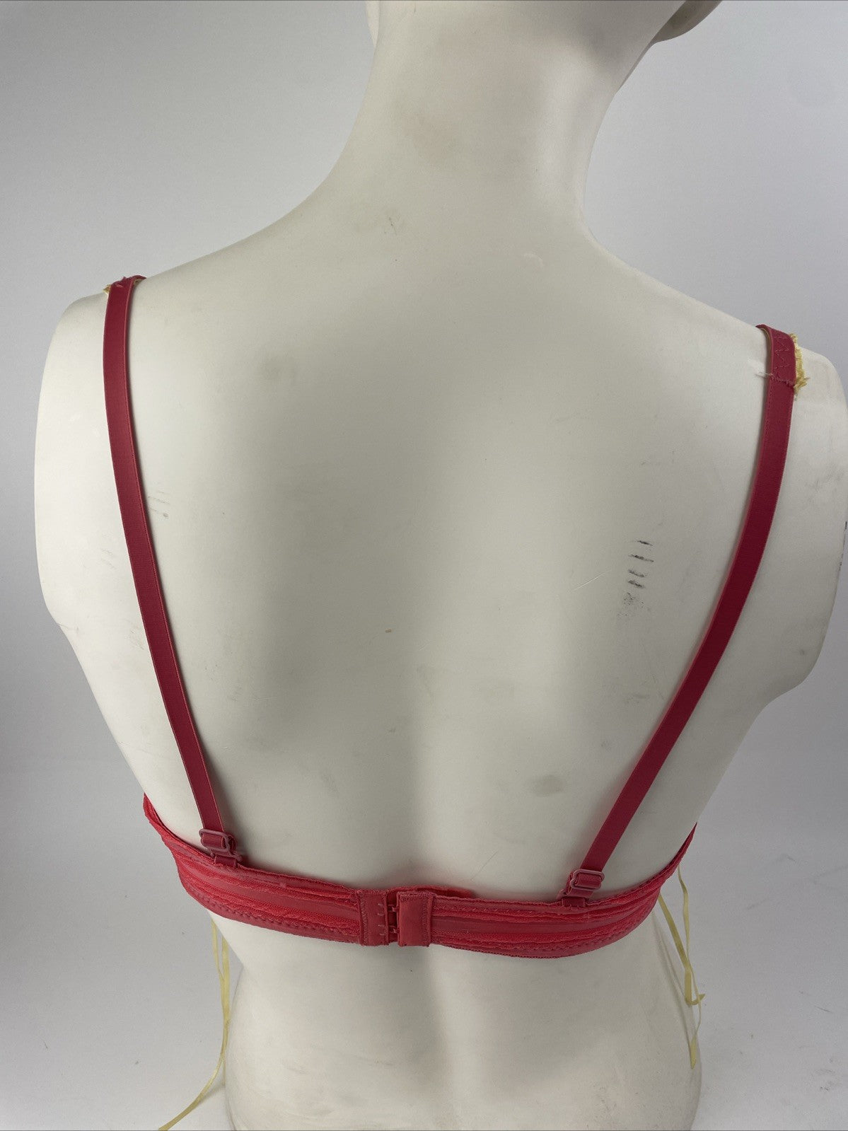 Fashion Forms Crushed Velvet Pink Designer Brassiere Bra Sz 34C  34 C
