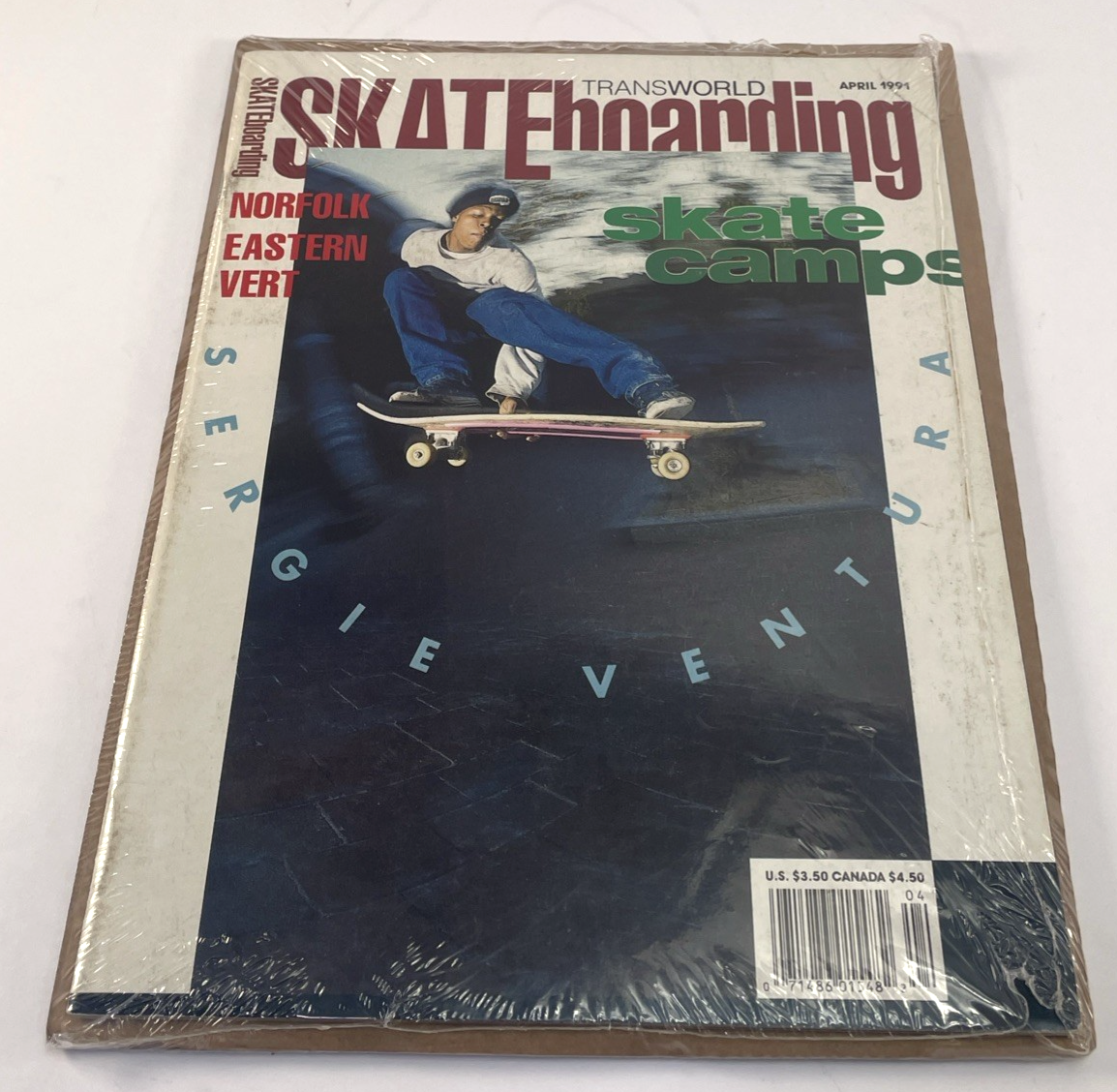 VINTAGE Skateboard Magazine - TRANSWORLD SKATEBOARDING APRIL 1991 Sergi Ventura