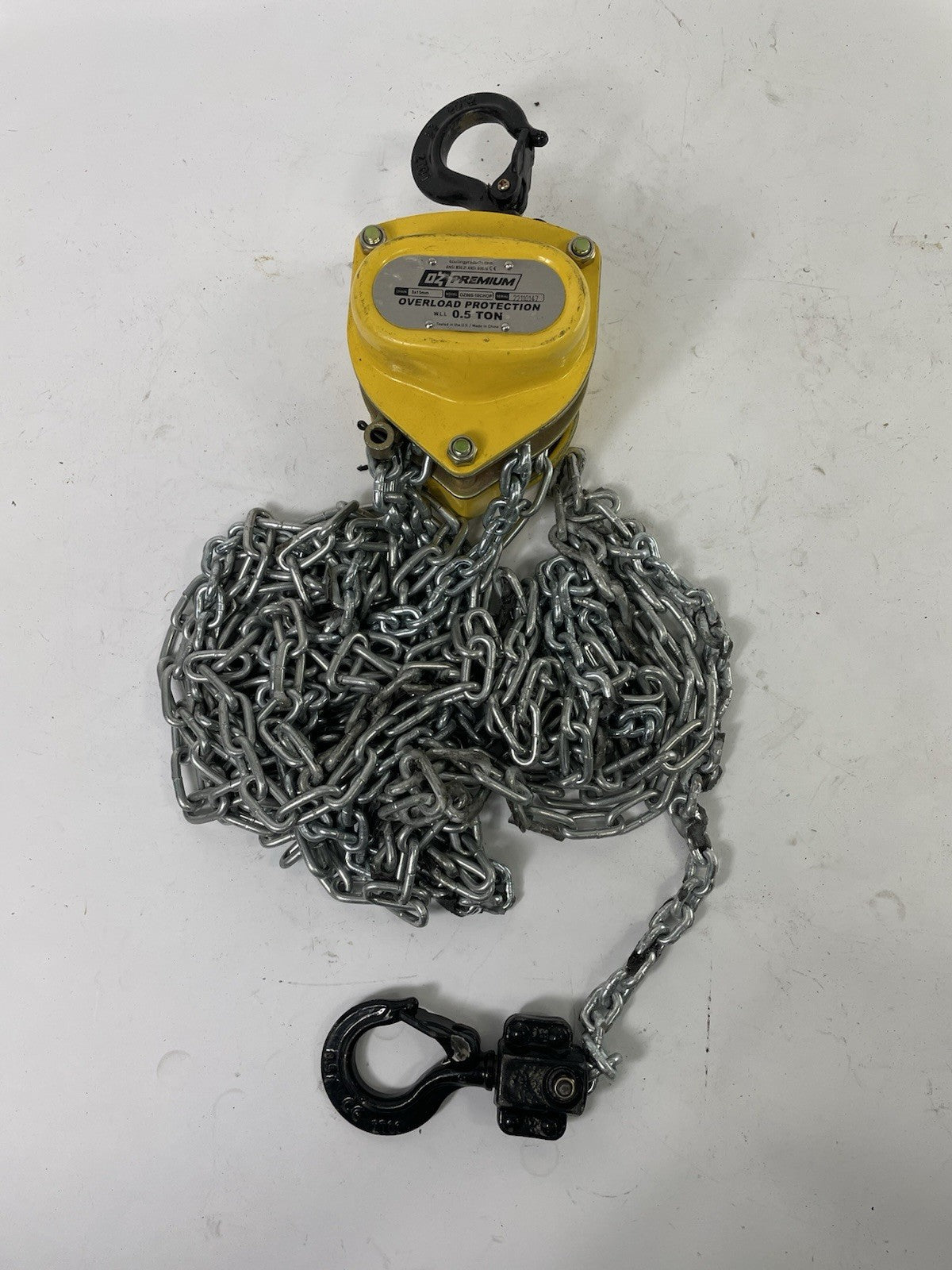 OZ Premium OZ005-10CHOP 1/2 Ton Chain Hoist 10' Lift w/ Overload Protection