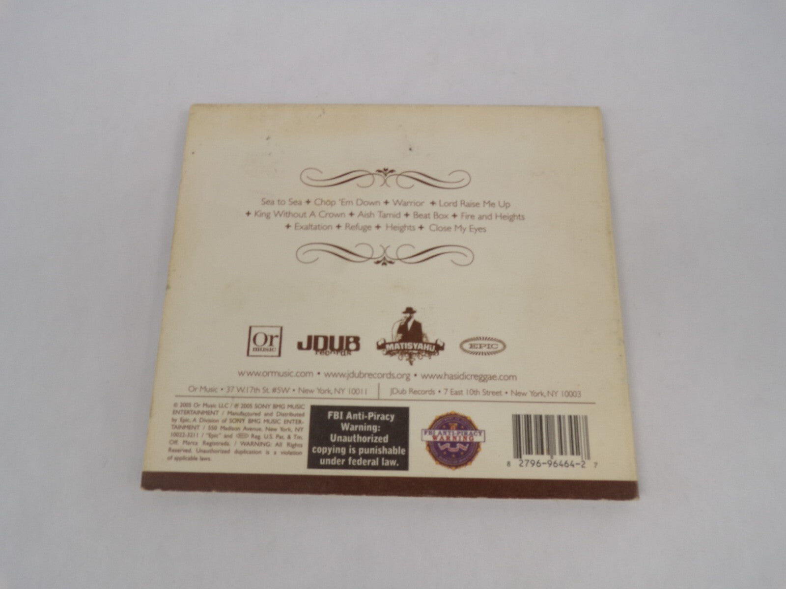 Matisyahu Live At Stubb's Sea To Sea Chop 'Em Down Warnor Lord Raise Me Up CD#63