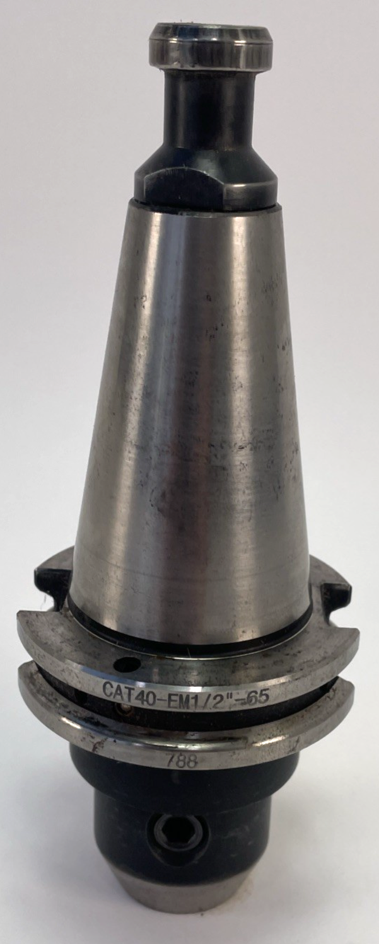 HPI America CAT40 HEM 1/2" - 65 CNC Collet Chuck Tool Holder x USST Pull Stud