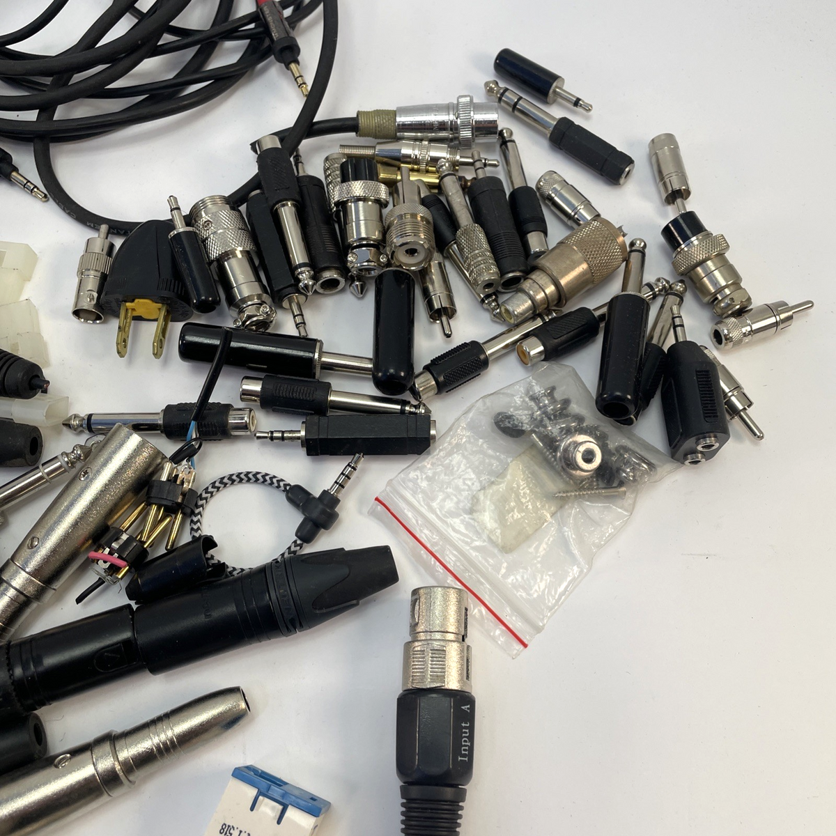 Lot 1/4" 3.5m Mono Stereo XLR Terminals Speaker Jack Connector Audio Adapter RCA