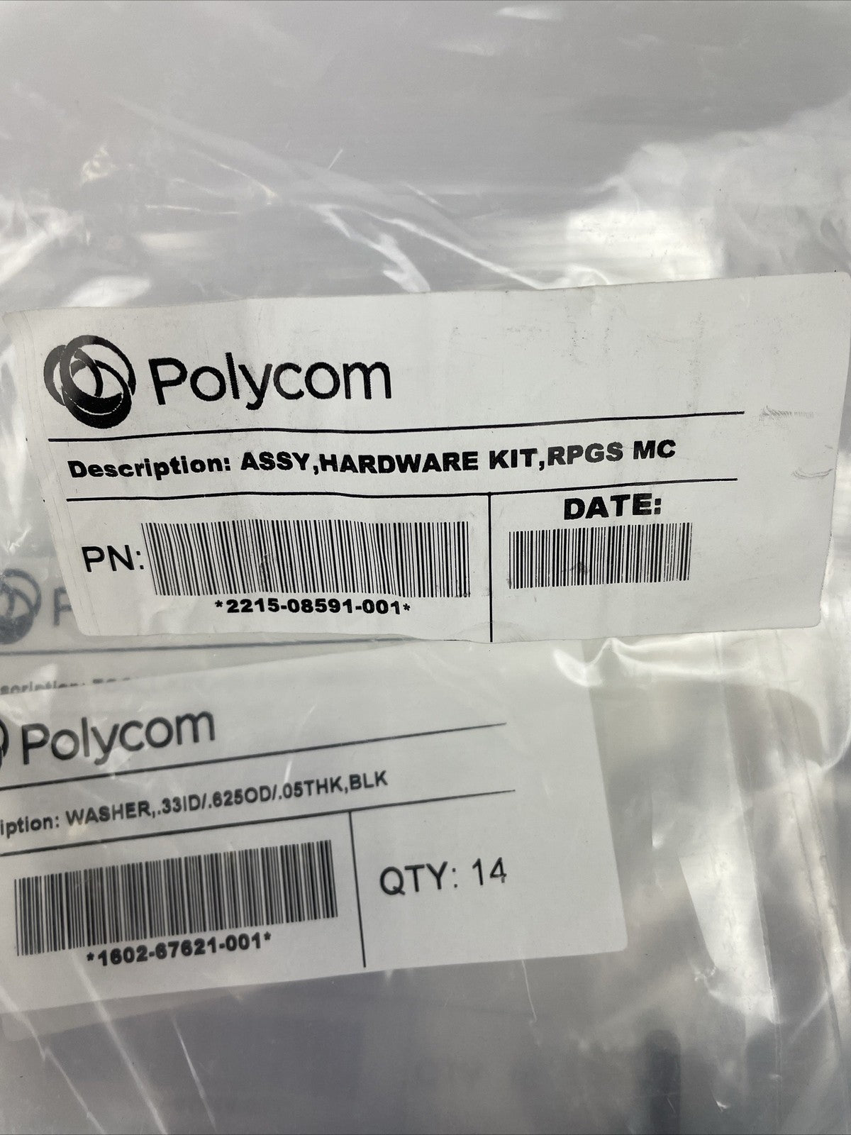Huge Lot of Polycom ASSY Hardware Kit washers Allen Screws Keys 20 Assorted Bags