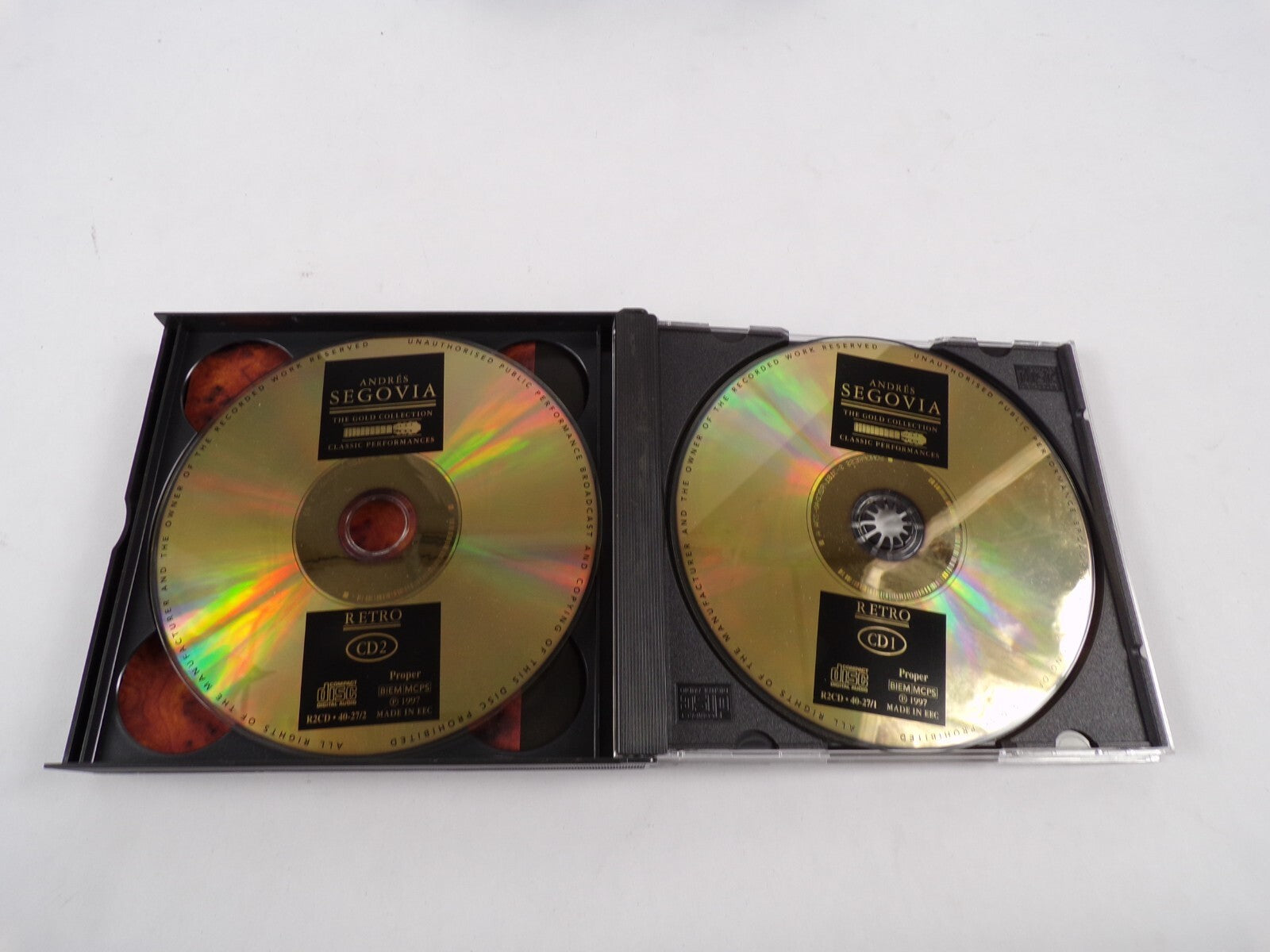 2 Cd Deluxe Editin Andres Segovia 20 Page Booklet With Rare Photographs GoldCD#2