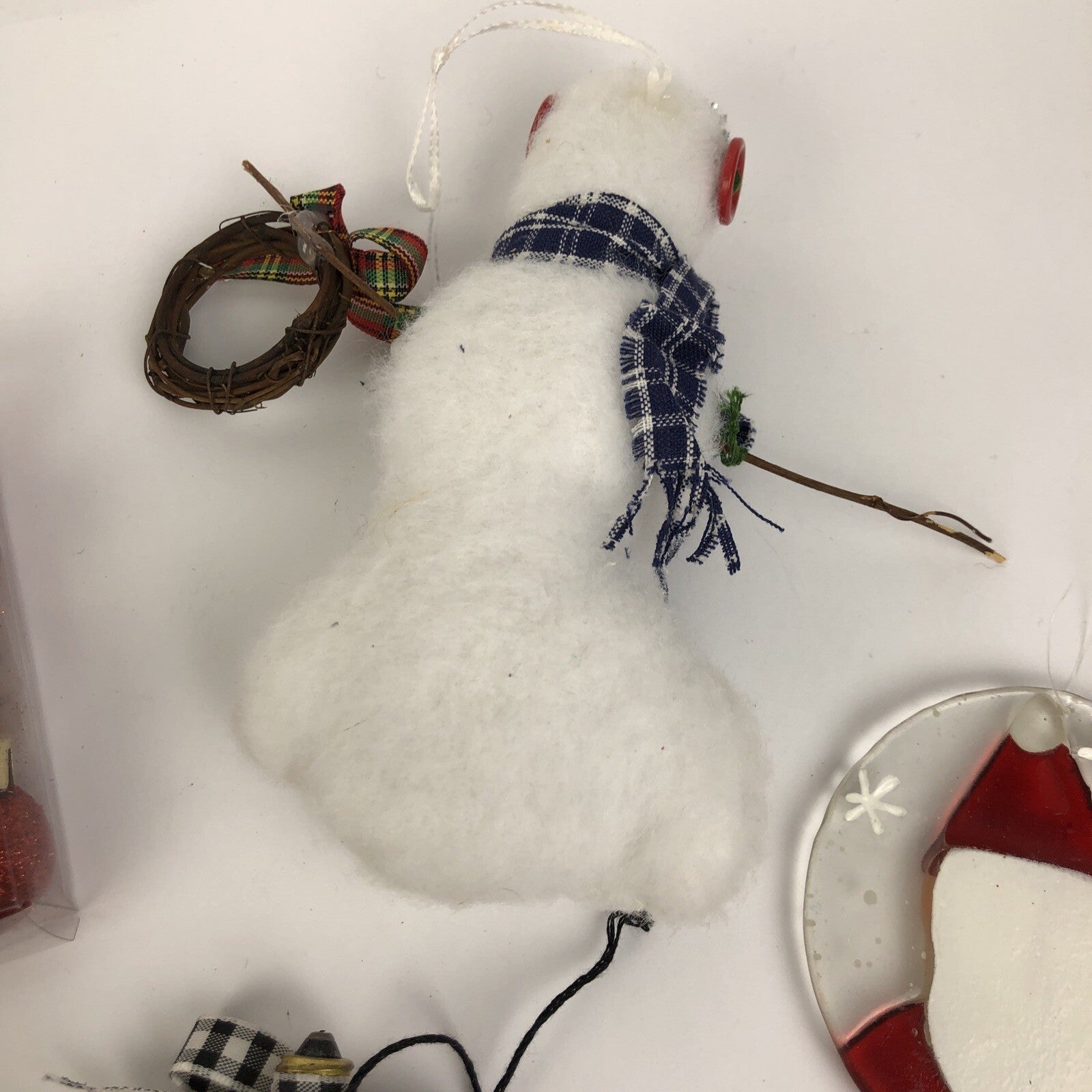 Collection Lot 8 Vintage Christmas Ornaments Nutcracker Snowman Boyds Collection
