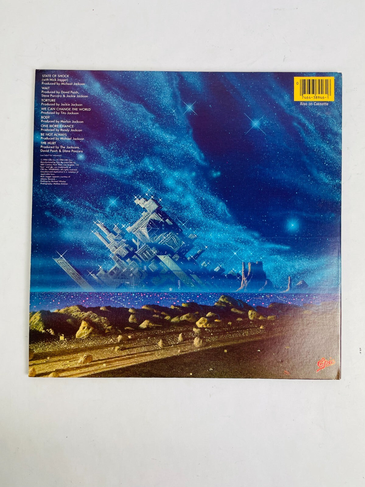 Epic Jacsons Victory Vinyl Record