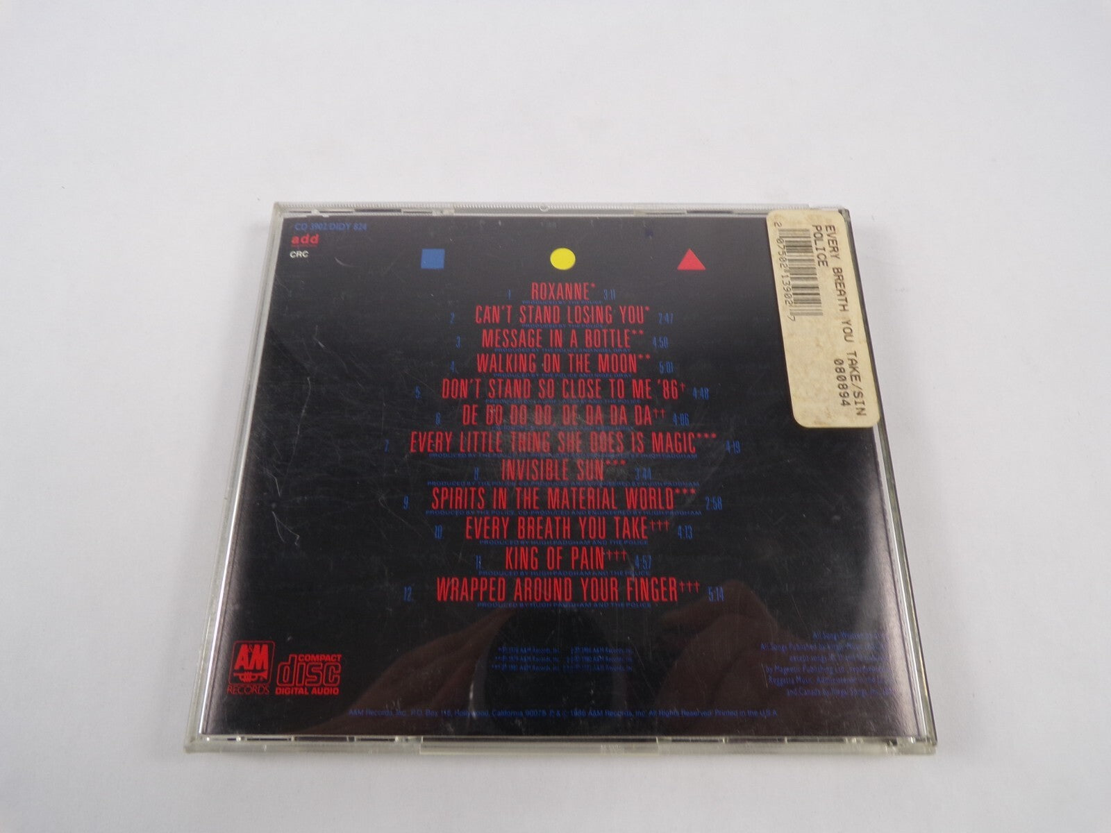 The Police Every Breath You Take The Singles King Of Pain Roxanne CD#47