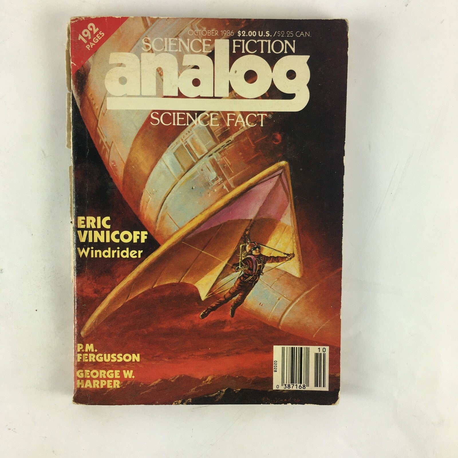 October 1984 Analog Science Fiction Fact Magazine Eric Vinicoff Windrider George