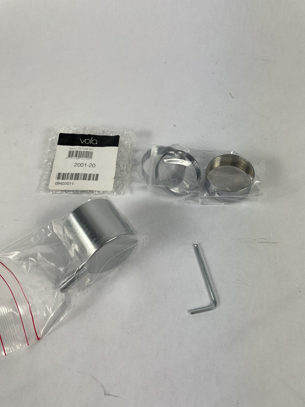 Vola NR64G-20 Brushed Chrome operating Diverter Handle for 5400/5600