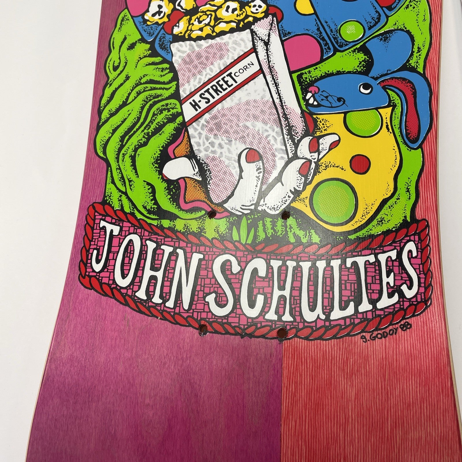 John Schultes A Series Clown H-Street Skateboard Deck Limited Edition #17 of 136