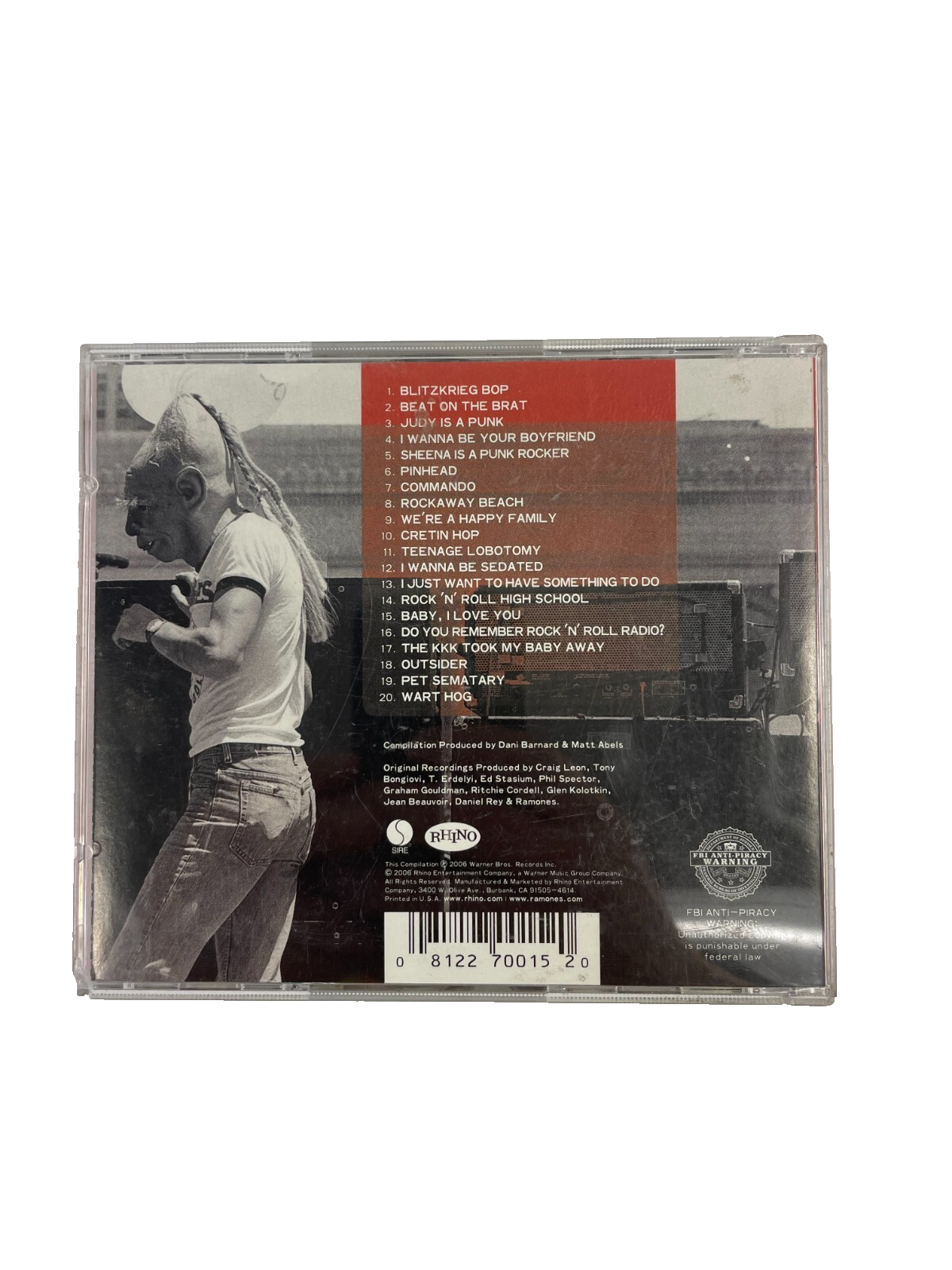 Ramones – Greatest Hits I Wanna Be Your Boyfriend We're A Happy Family CD#33