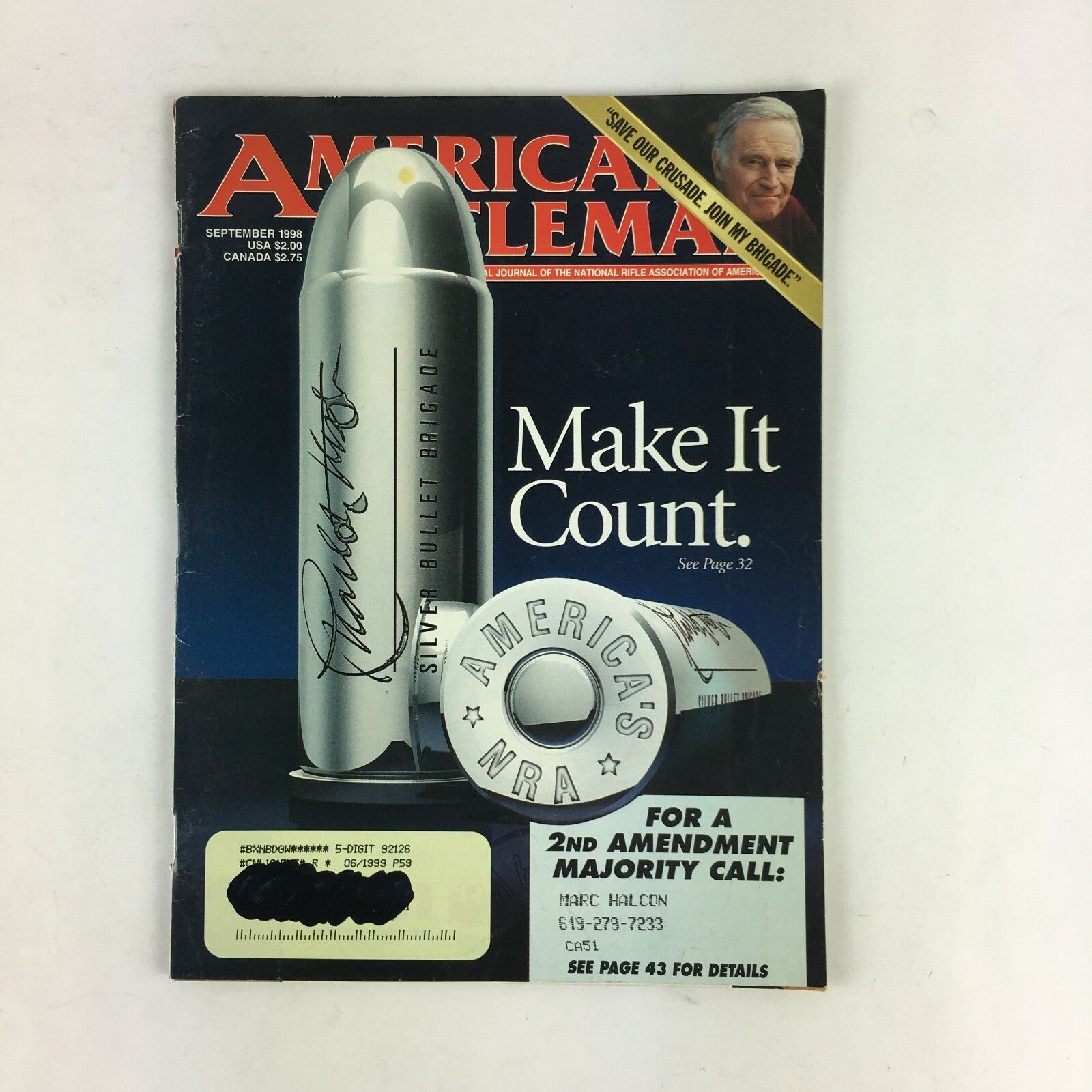 September 1998 American Rifleman Magazine Make it Count 