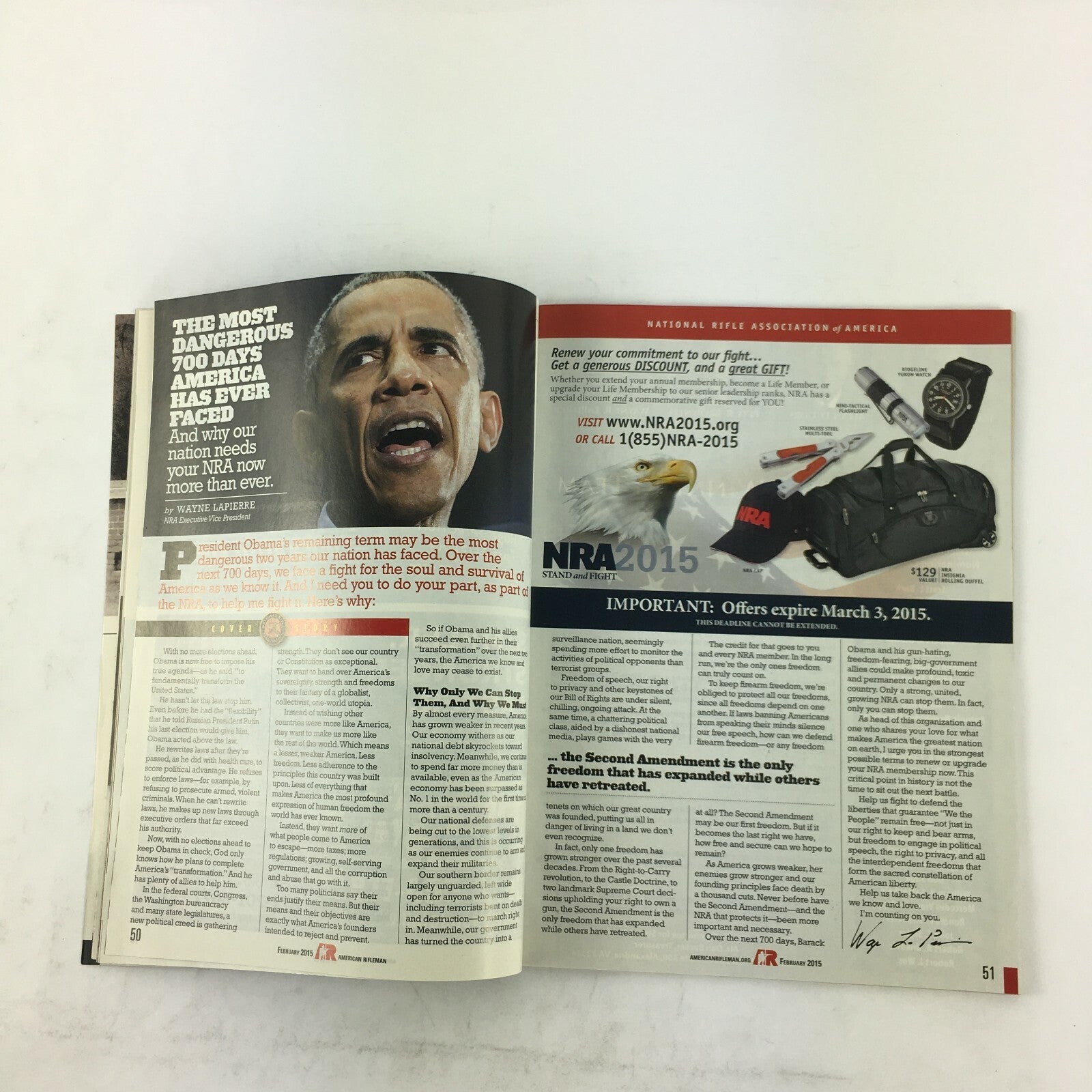 February 2015 American Rifleman Magazine The 700 Most Dangerous Days America