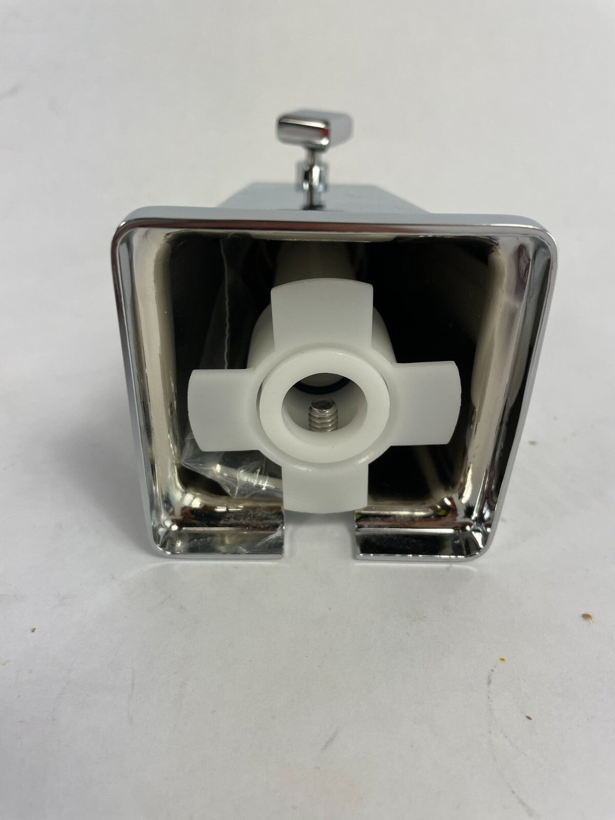 Aqua Brass ALT 90761 square tub spout with diverter polished chrome slip-on bathtub faucet