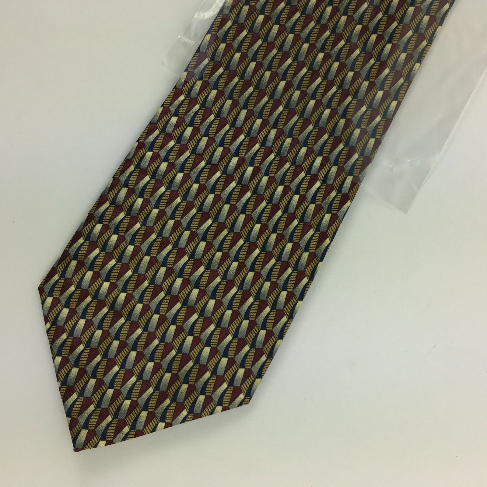 Genuine Rene Chagal 100% Silk Handmade Stylish Formal/Casual Tie Multi Coloured